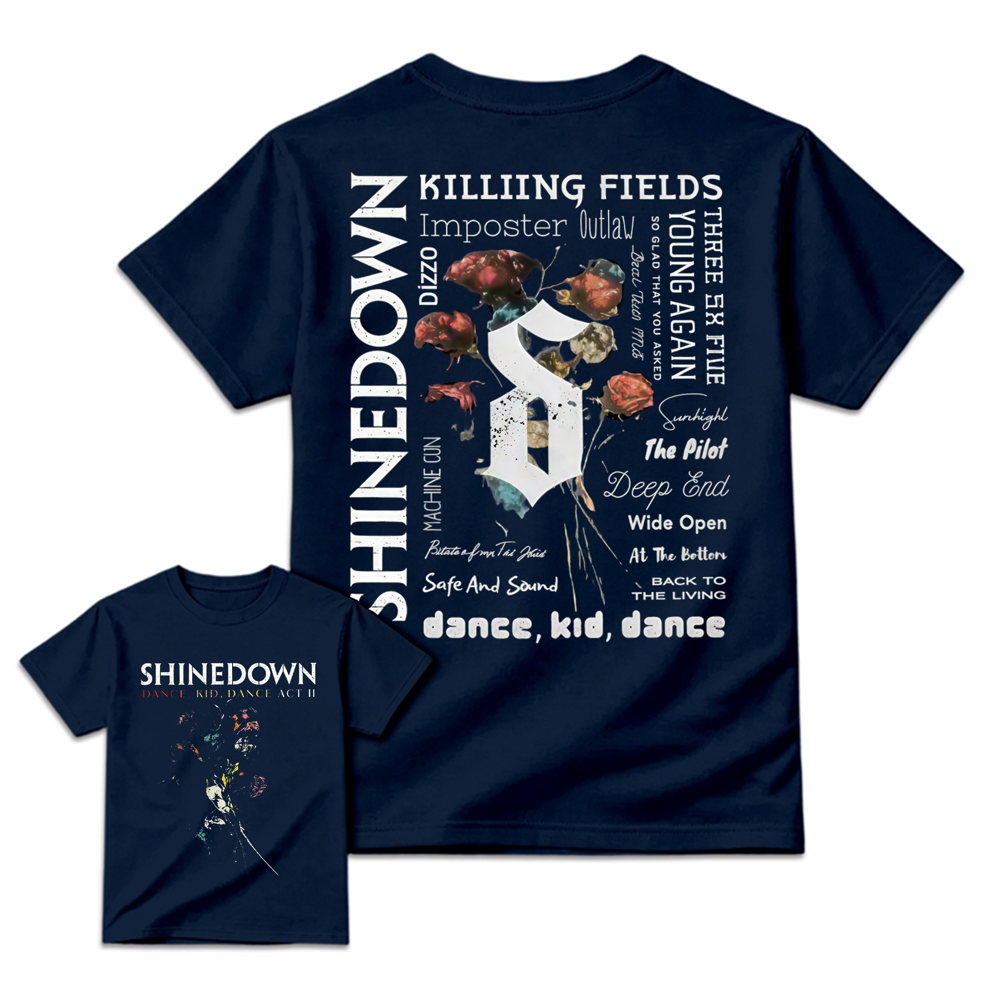 Shined0wn Dance Kid Dance Act II Rock Concert T-Shirt