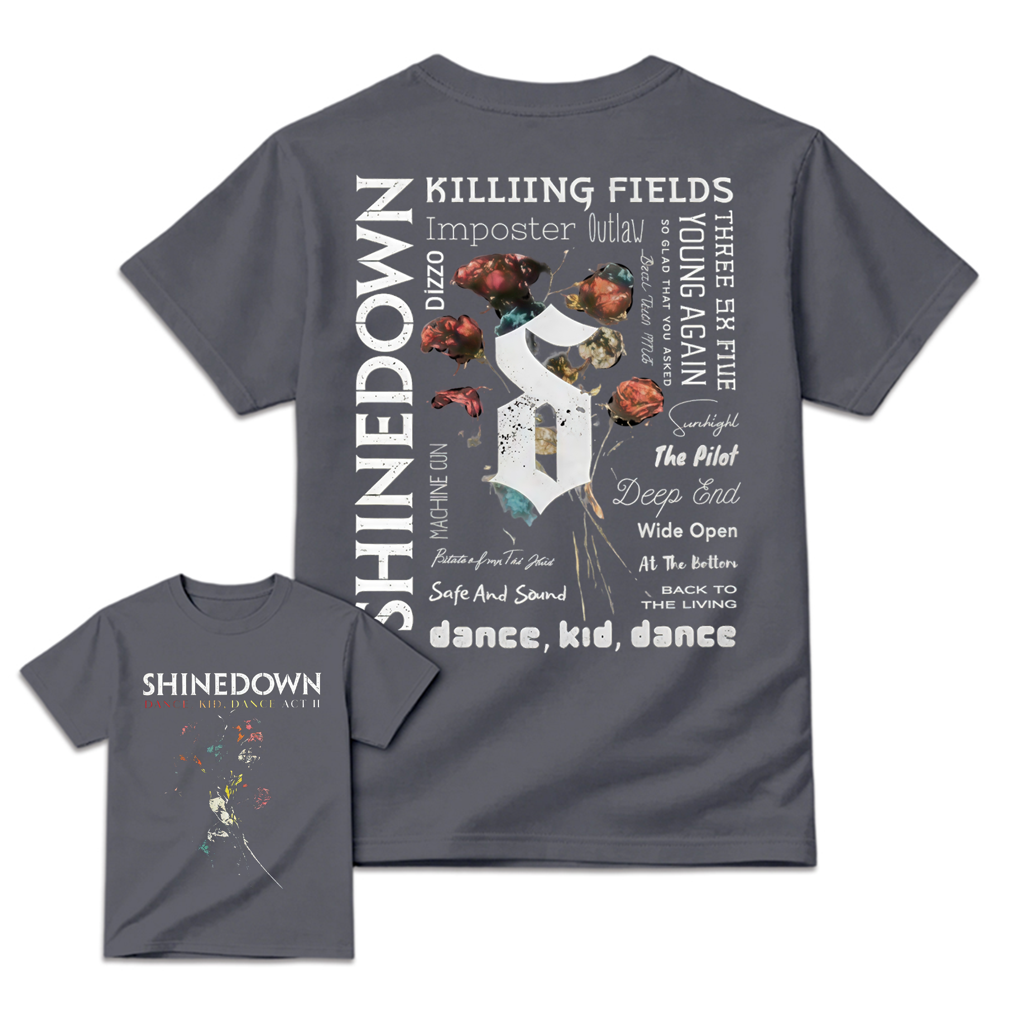 Shined0wn Dance Kid Dance Act II Rock Concert T-Shirt