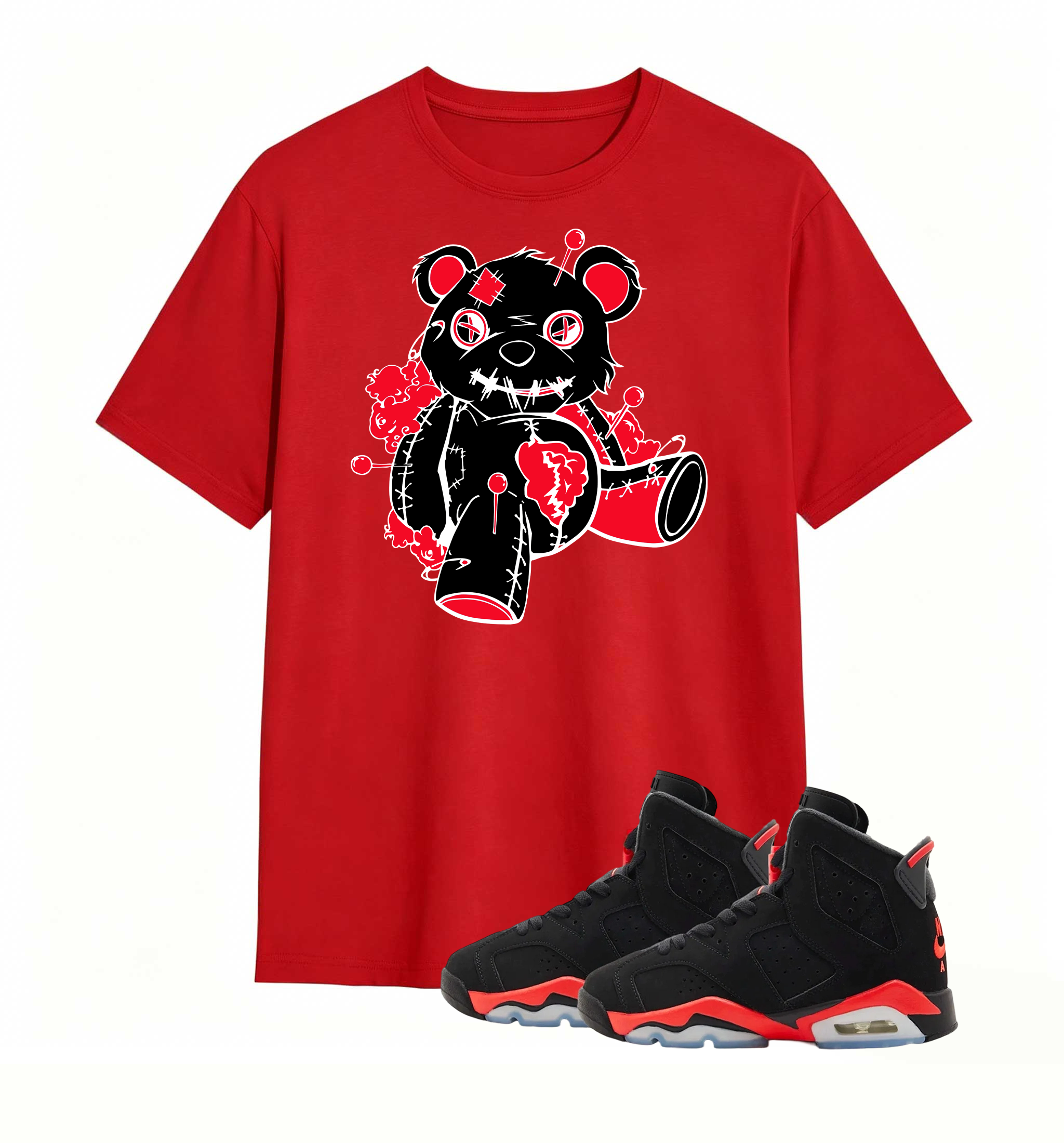 Pin-Stuck Voodoo Bear Tee Air Jordan 6 Infrared