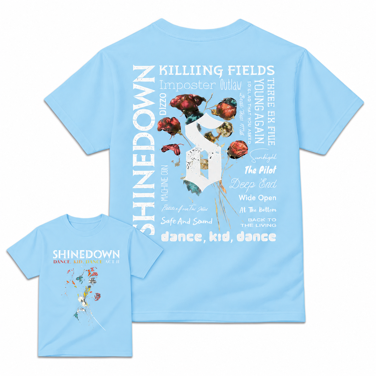 Shined0wn Dance Kid Dance Act II Rock Concert T-Shirt