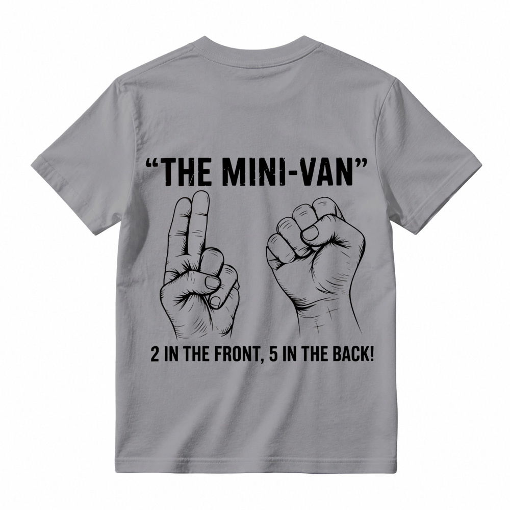 Hand Gesture Graphic T-Shirt Black Line Art Print Funny Back Print Casual Short Sleeve Tee