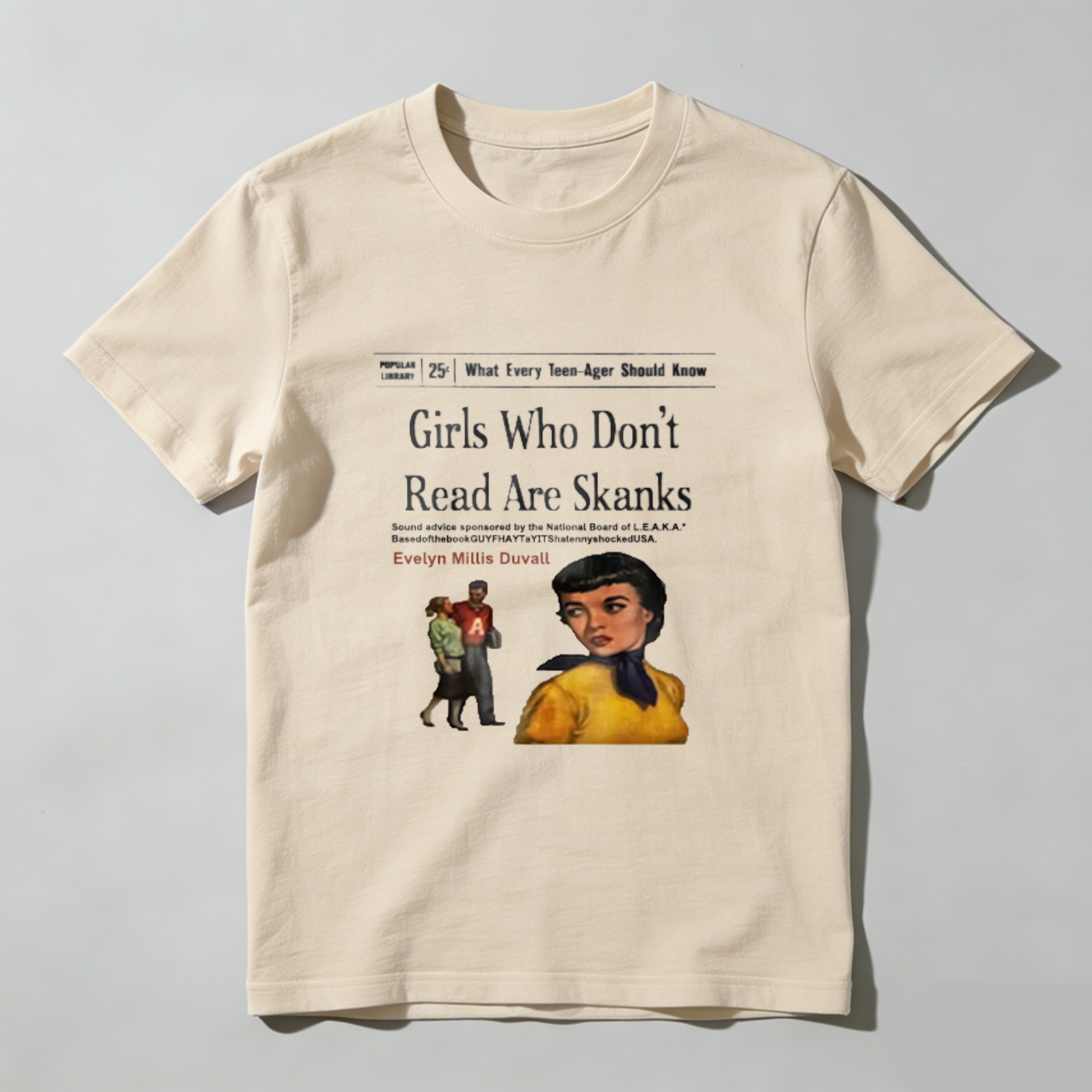 Girls Who Don't Read Are Skanks tshirt 100% cotton