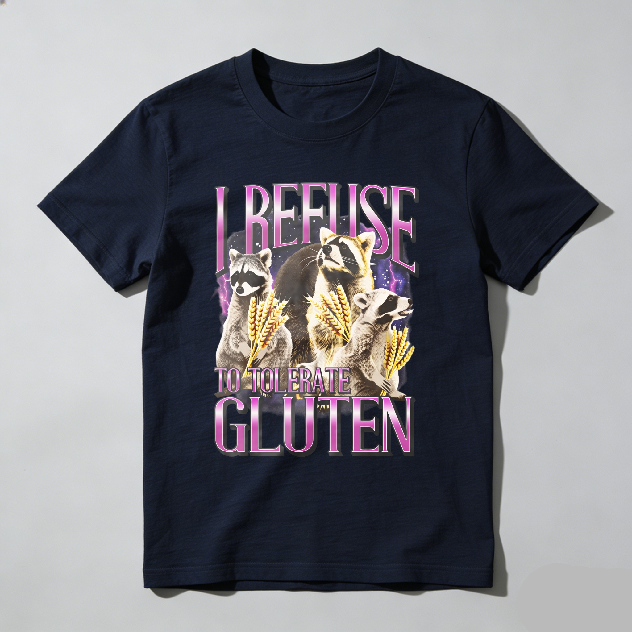 I Refuse To Tolerate Gluten tshirt 100% cotton