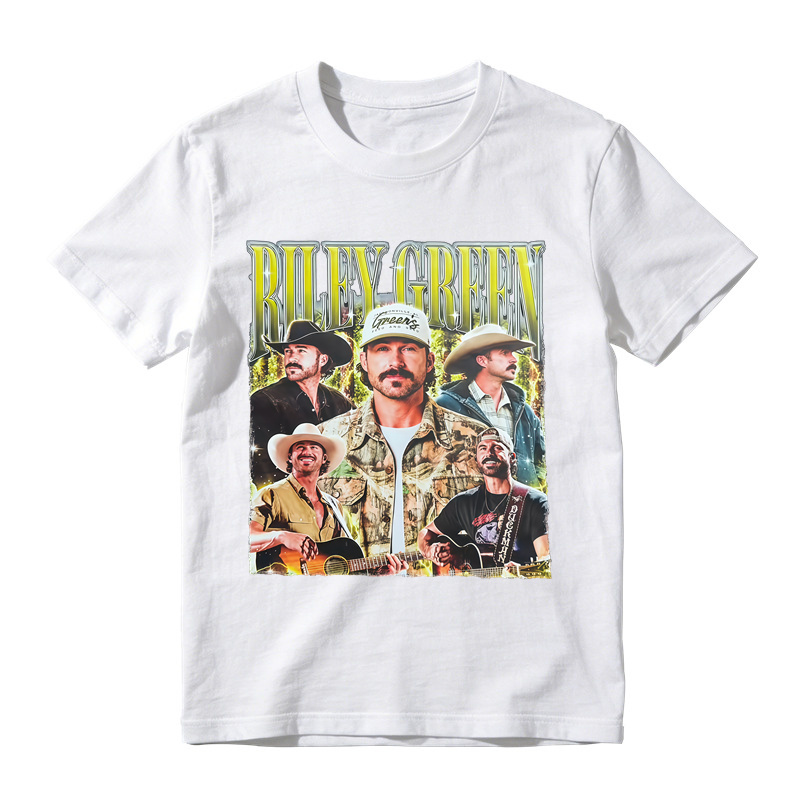 Vintage Country Music Graphic T Shirt Western Cowboy Band Print Casual Short Sleeve Tee