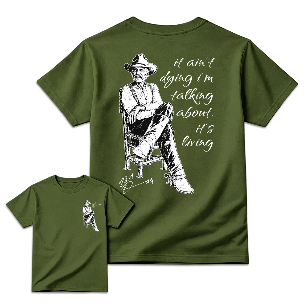 Vintage Western Movie Shirt, Front Back Print Sand Unisex Top