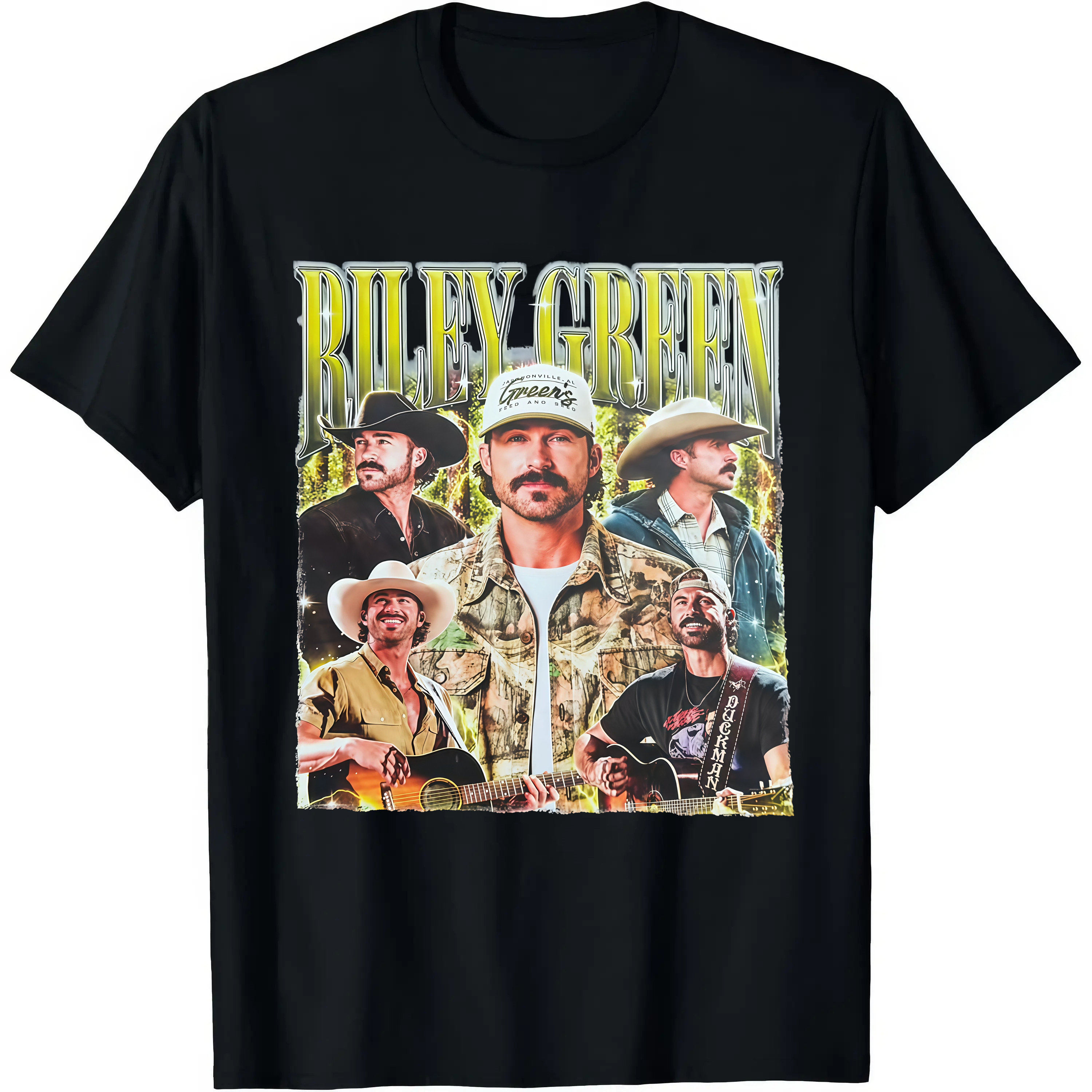 Vintage Country Music Graphic T Shirt Western Cowboy Band Print Casual Short Sleeve Tee