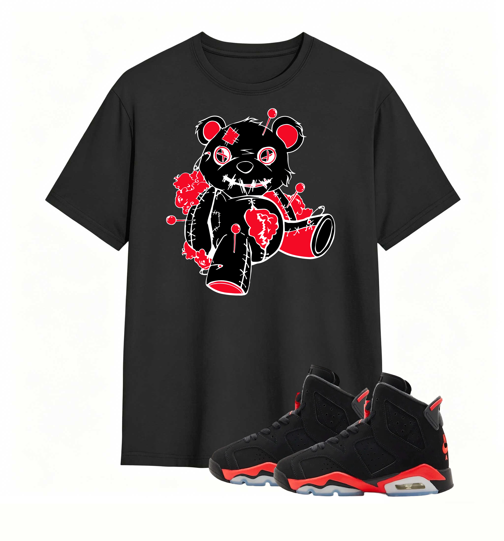 Pin-Stuck Voodoo Bear Tee Air Jordan 6 Infrared