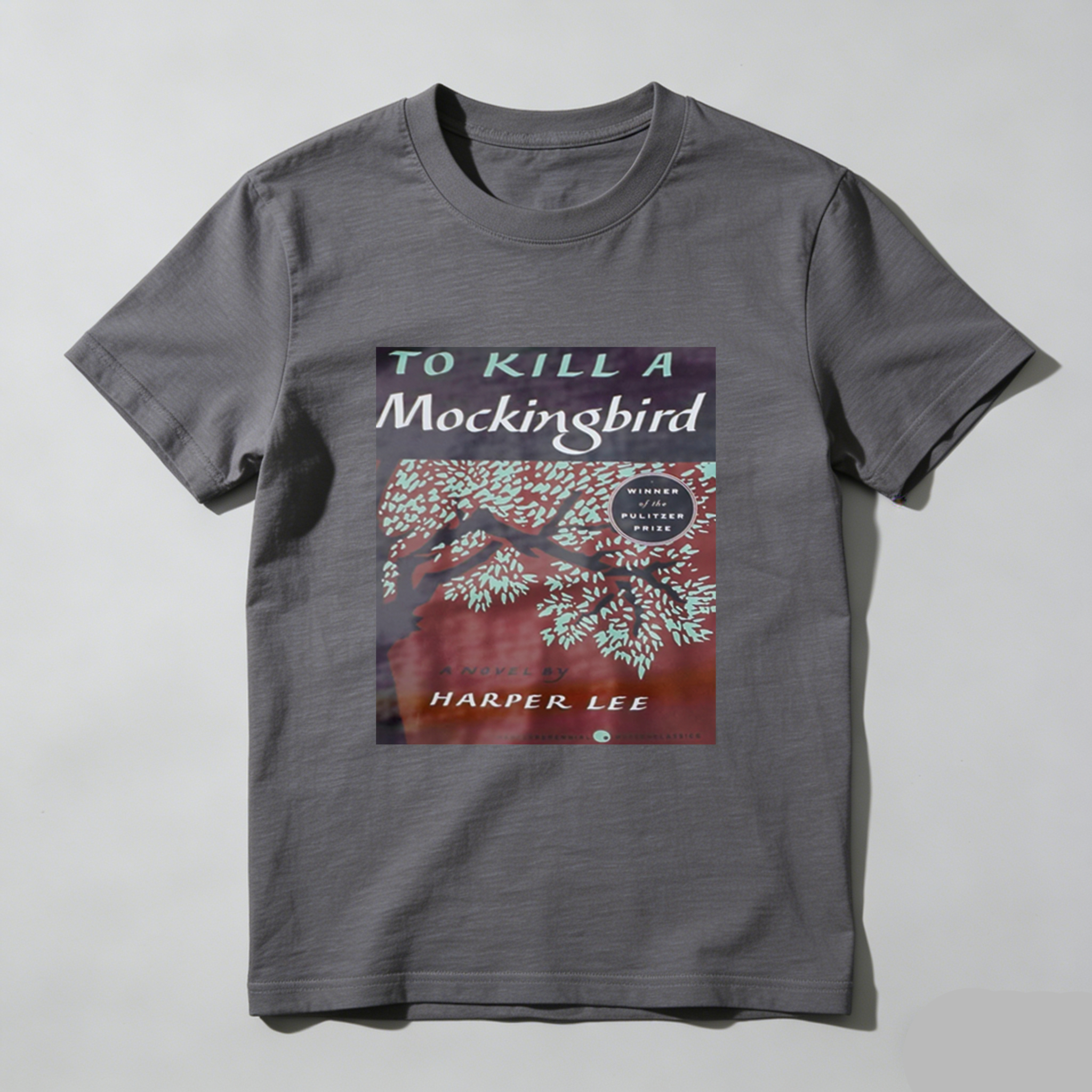 To Kill A Mockingbird Book Cover tshirt 100% cotton