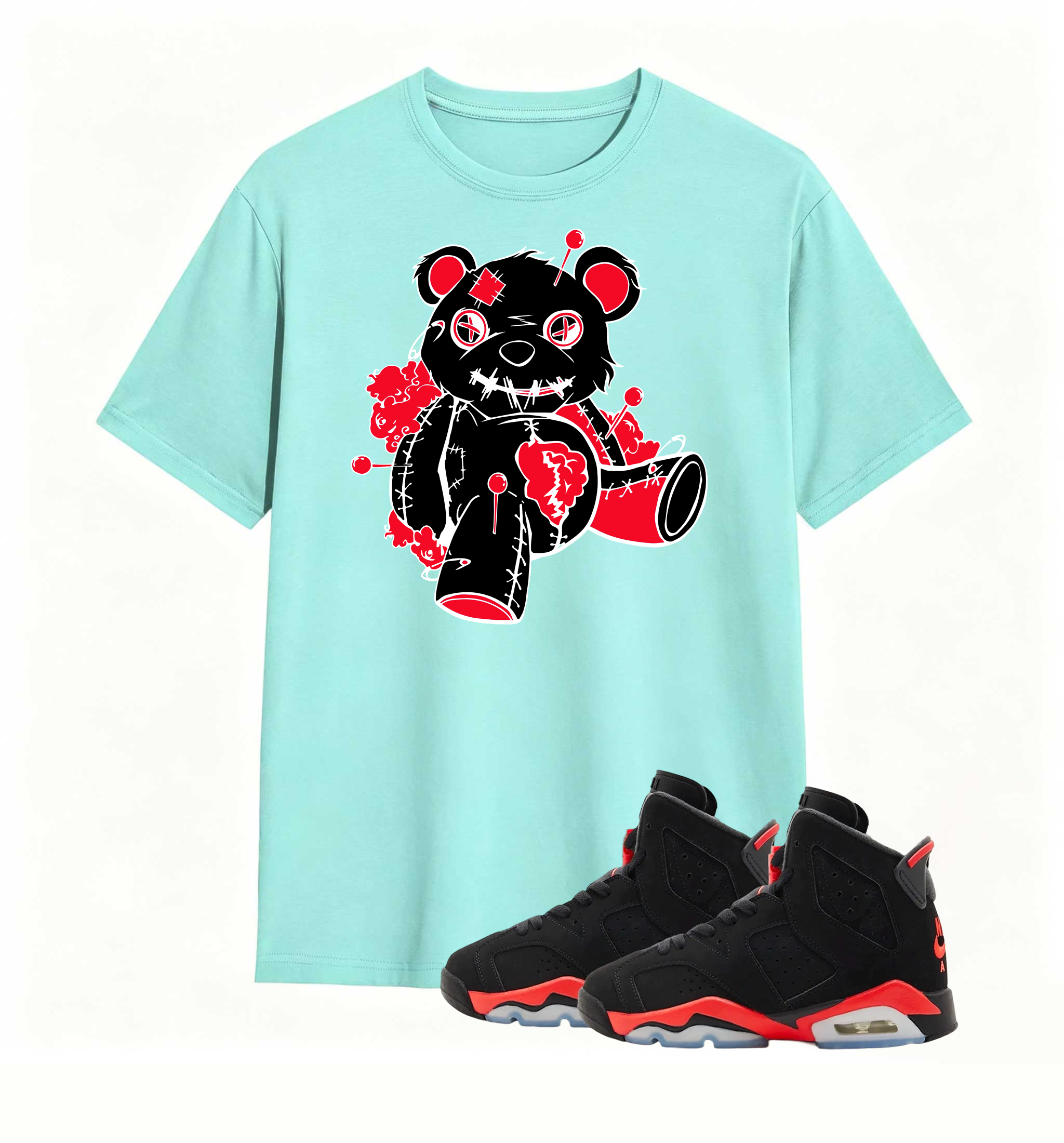 Pin-Stuck Voodoo Bear Tee Air Jordan 6 Infrared