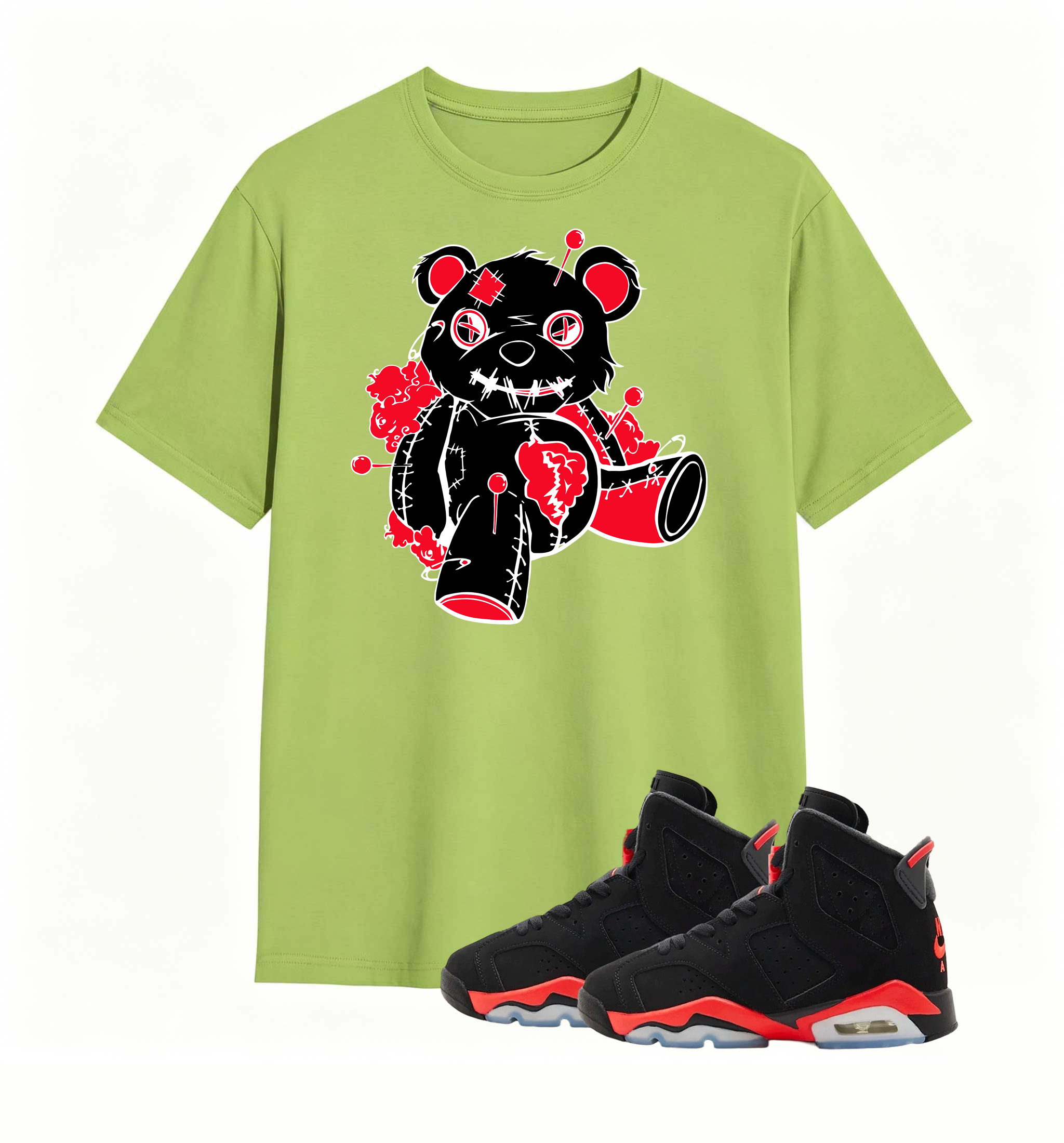 Pin-Stuck Voodoo Bear Tee Air Jordan 6 Infrared