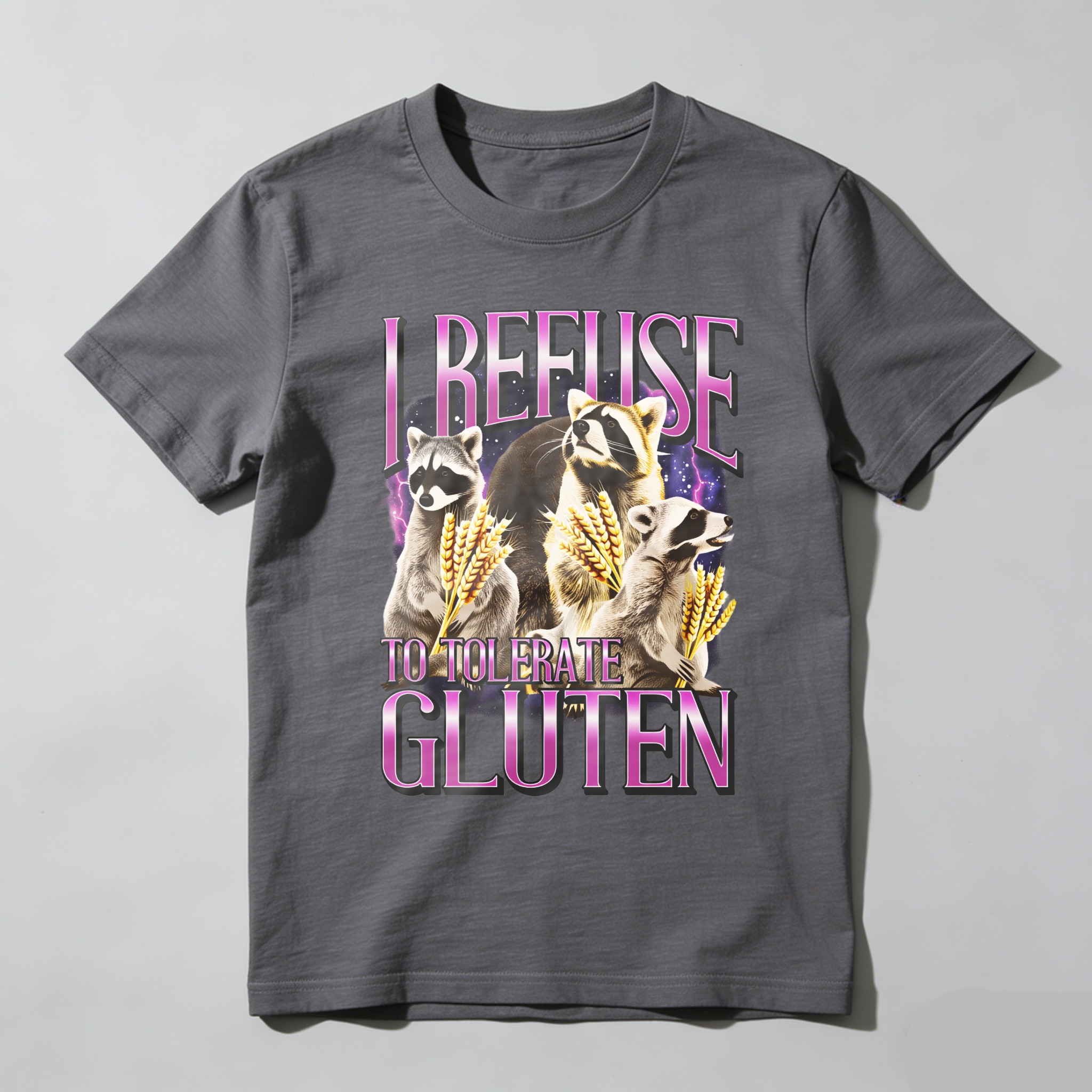 I Refuse To Tolerate Gluten tshirt 100% cotton