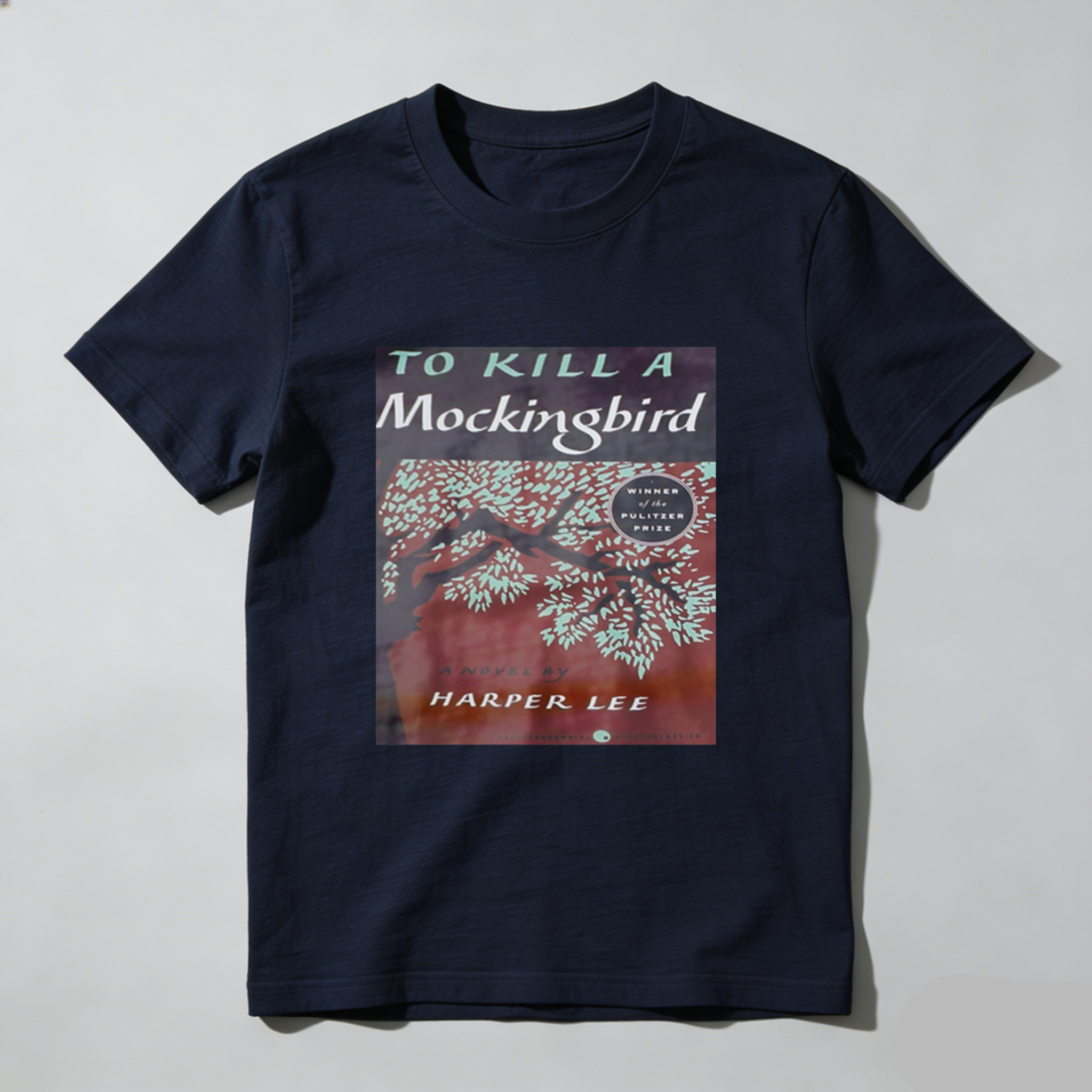 To Kill A Mockingbird Book Cover tshirt 100% cotton