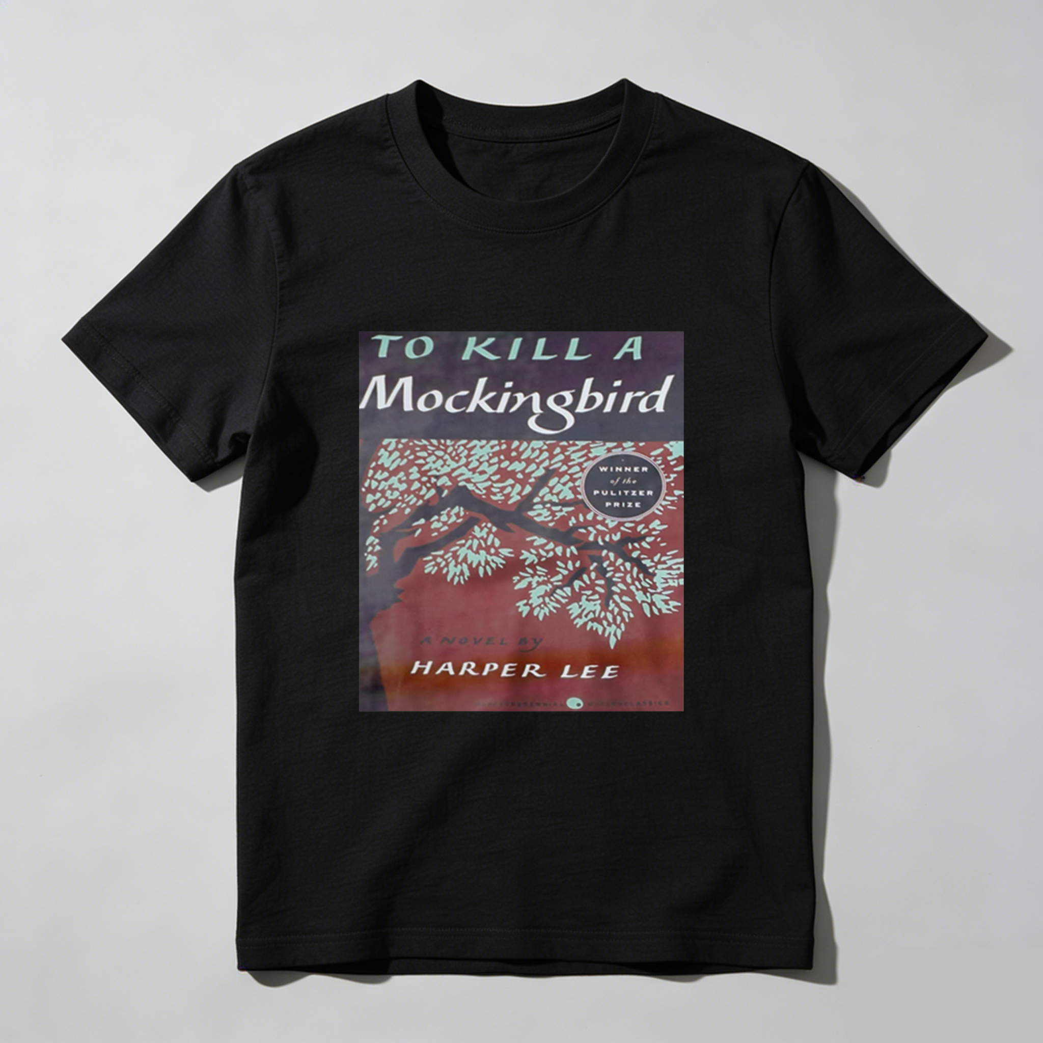 To Kill A Mockingbird Book Cover tshirt 100% cotton