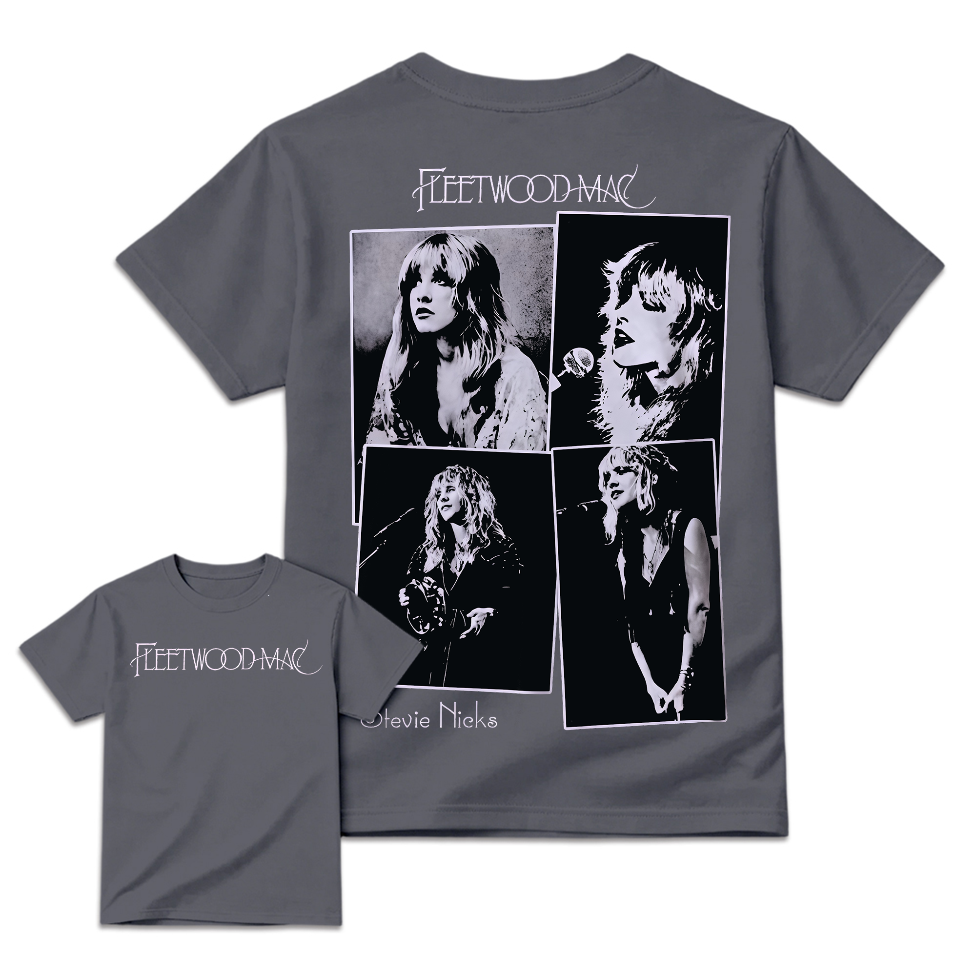 Vintage Music Portrait Collage T-Shirt, Retro Graphic Short Sleeve Tee