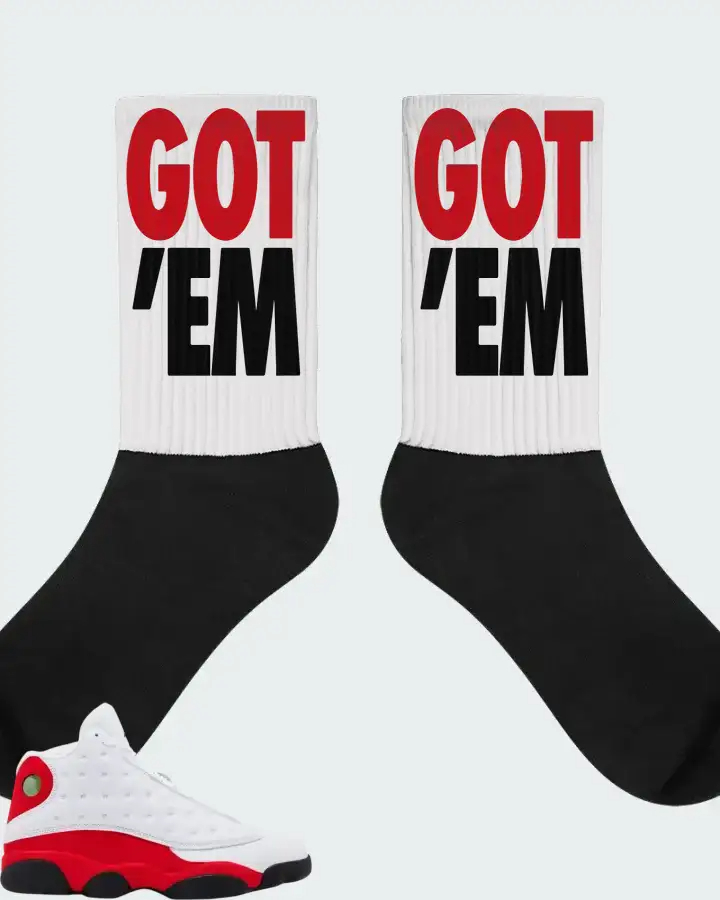 Air Jordan 13 Retro True Red 2026  Sneaker Matching Socks