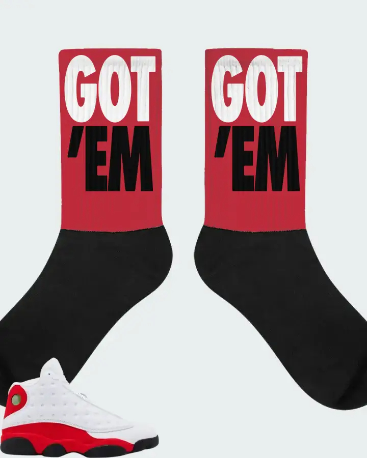 Air Jordan 13 Retro True Red 2026  Sneaker Matching Socks