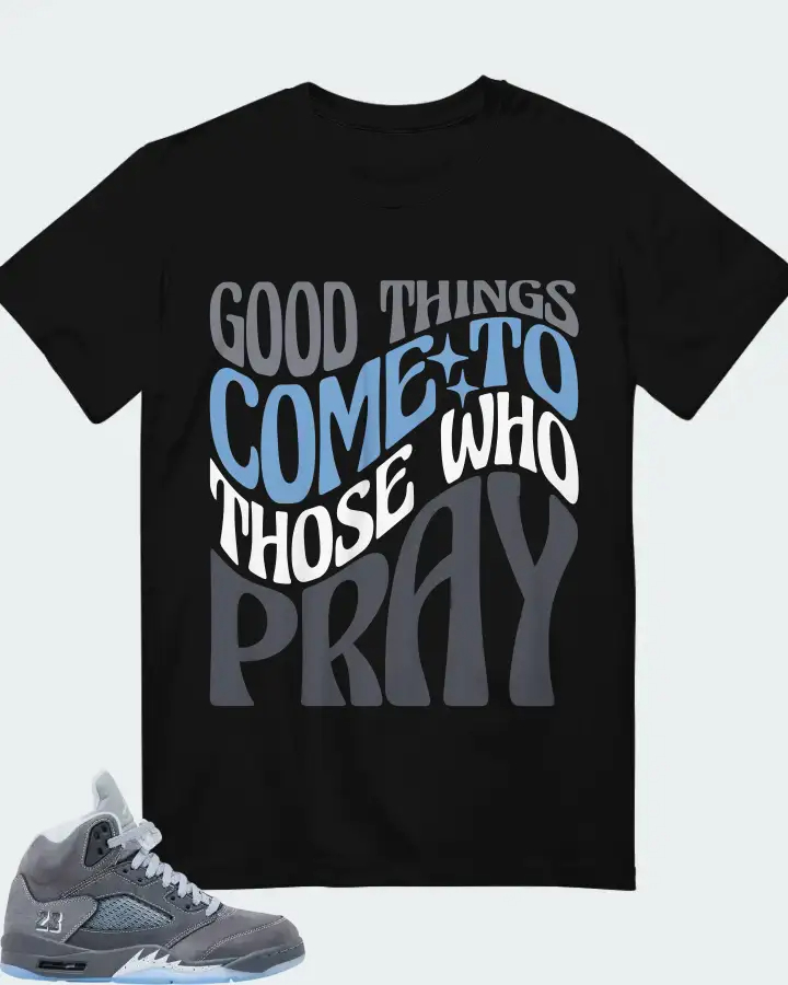 Air Jordan 5 Retro Wolf Grey 2026  Sneaker Matching T-Shirt