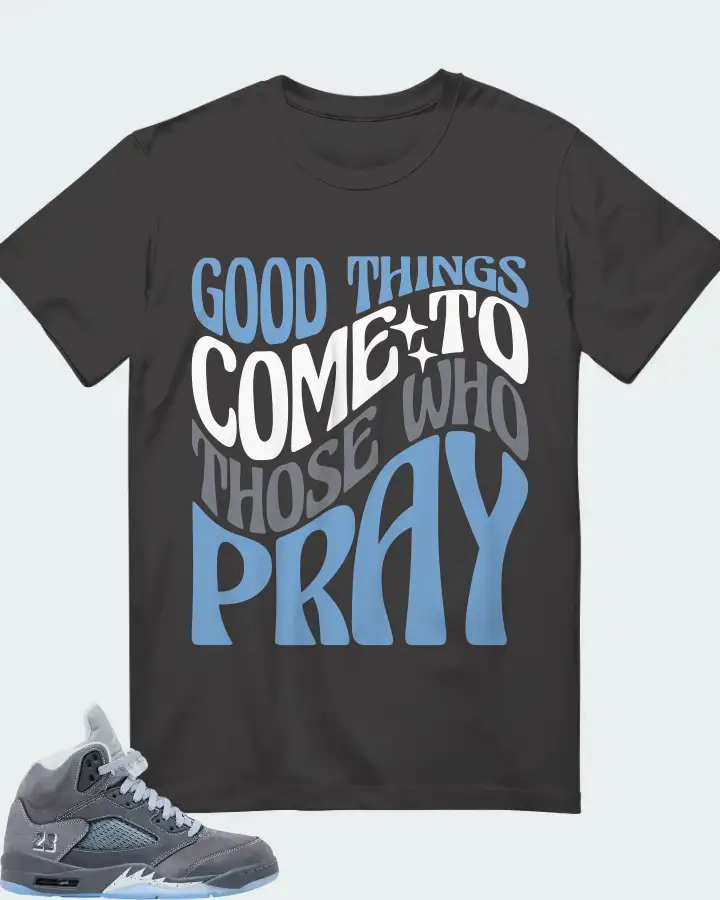 Air Jordan 5 Retro Wolf Grey 2026  Sneaker Matching T-Shirt