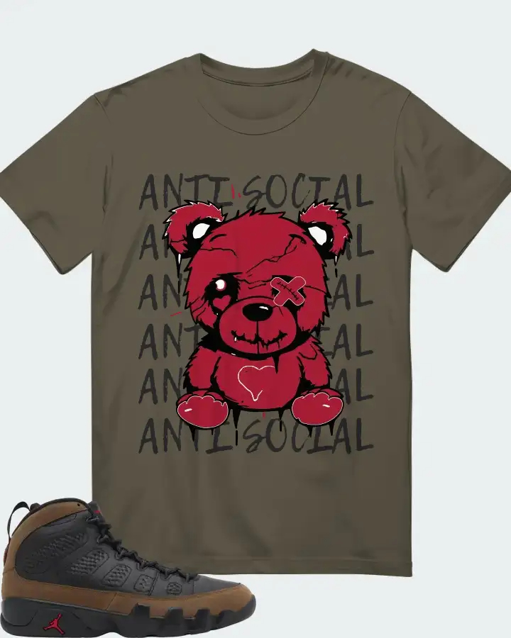 Air Jordan 9 Olive  Sneaker Matching T-Shirt