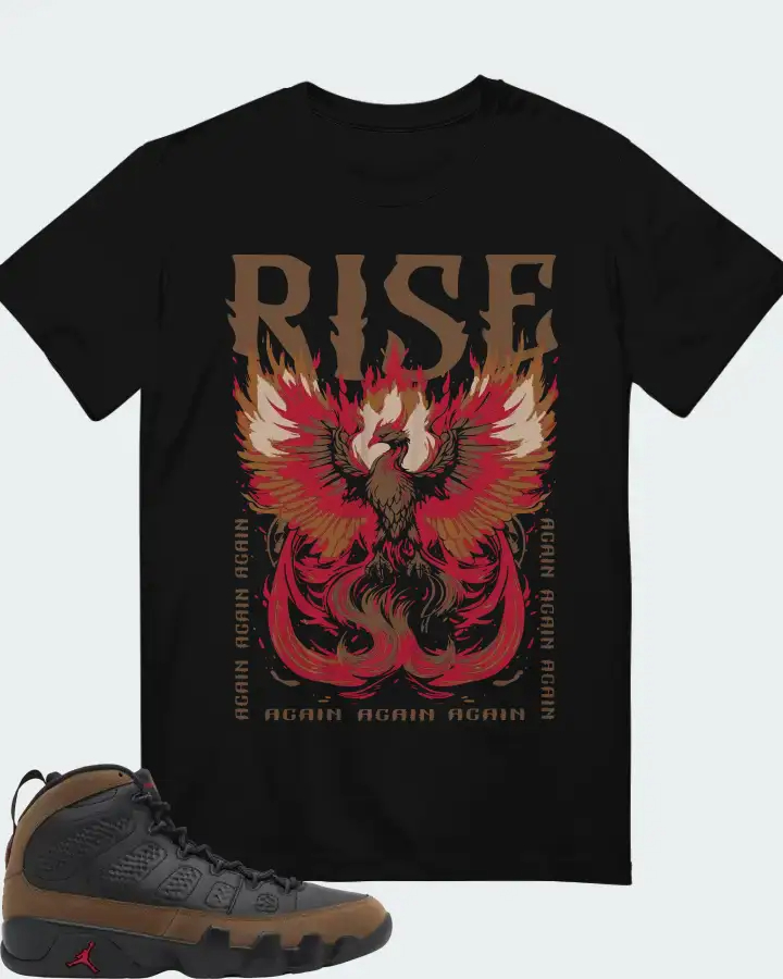 Air Jordan 9 Olive  Sneaker Matching T-Shirt