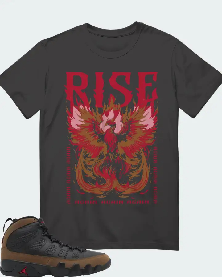 Air Jordan 9 Olive  Sneaker Matching T-Shirt