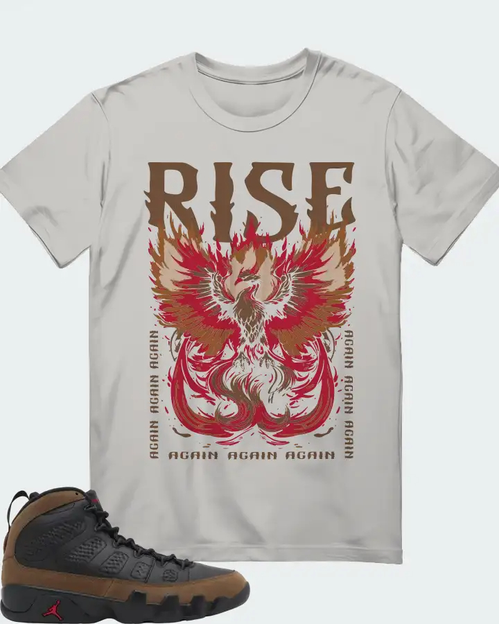 Air Jordan 9 Olive  Sneaker Matching T-Shirt