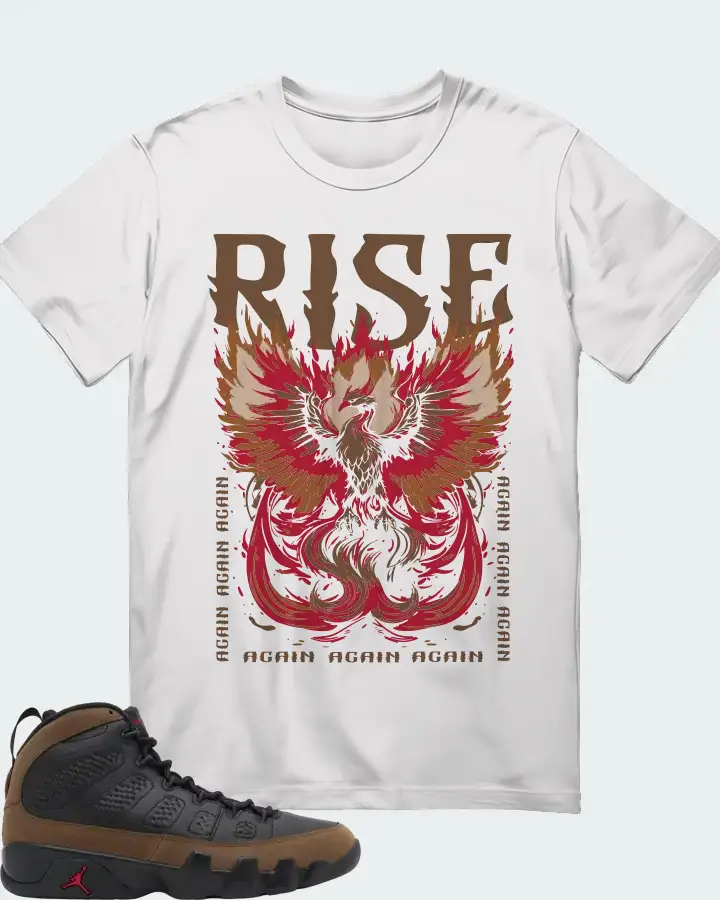 Air Jordan 9 Olive  Sneaker Matching T-Shirt