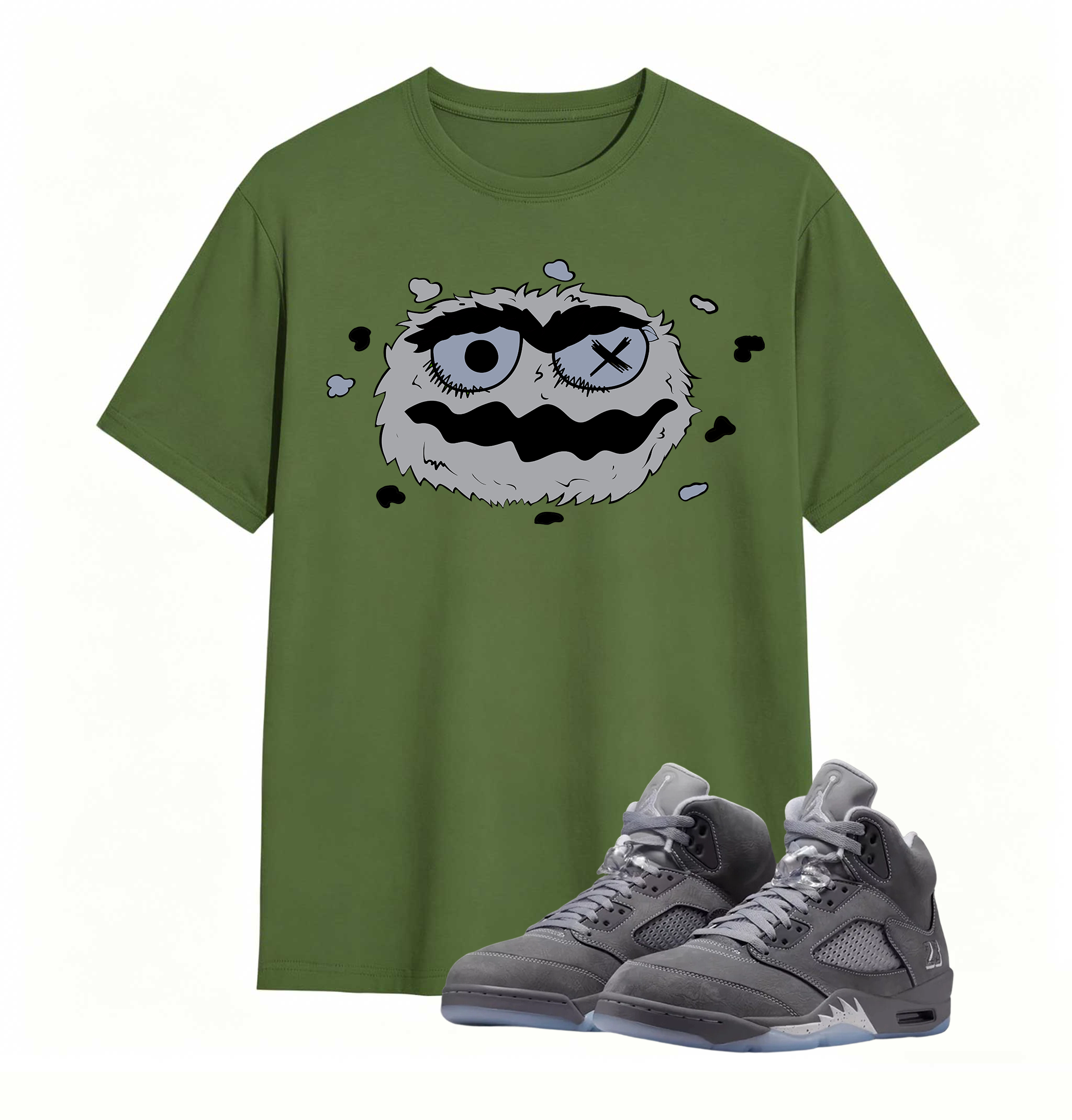Dark Art Giant Creature And Child AJ5 Casual Tee