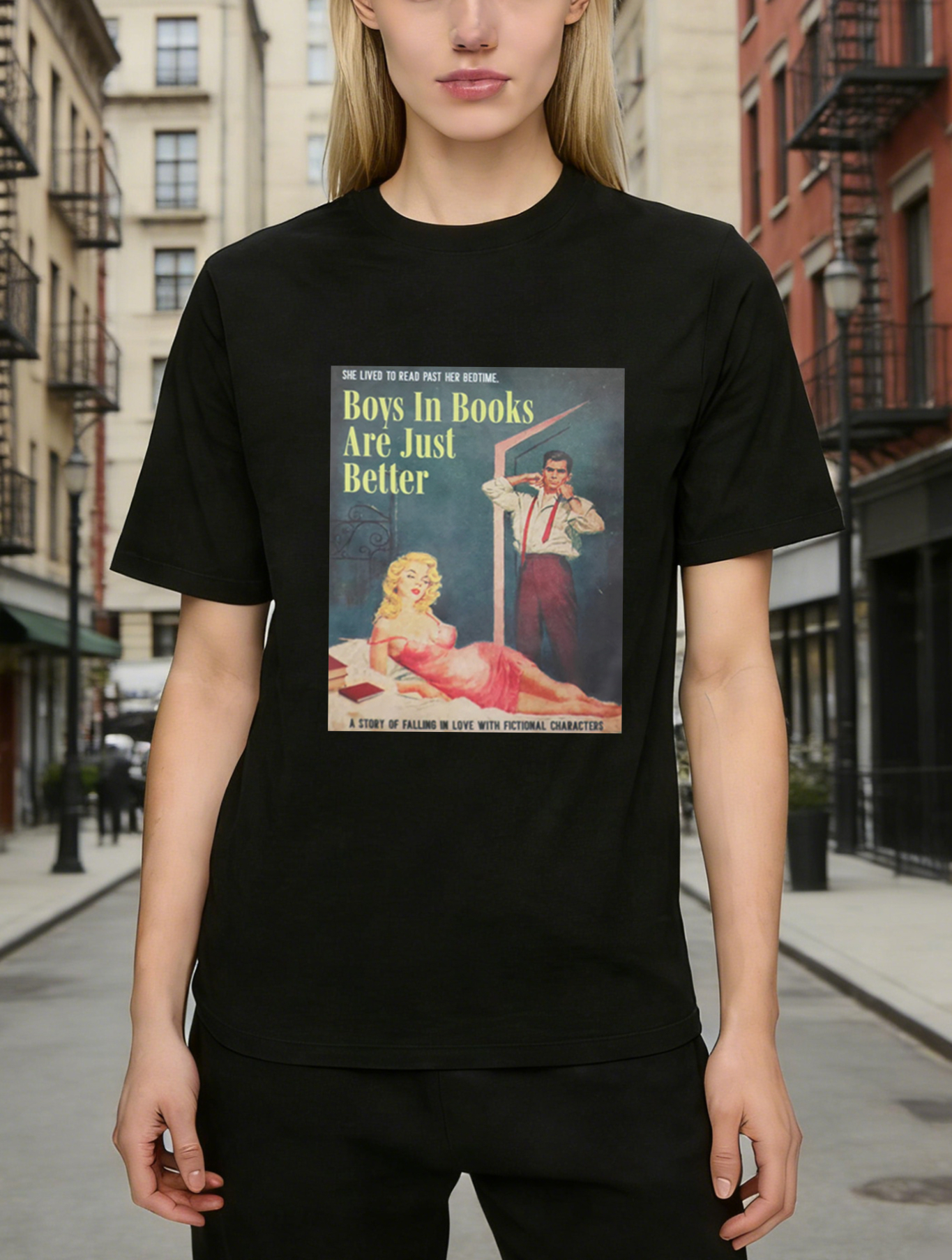 Boys In Books Are Just Better tshirt 100% cotton