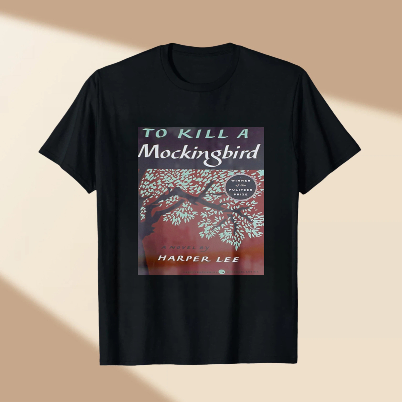 To Kill A Mockingbird Book Cover tshirt 100% cotton