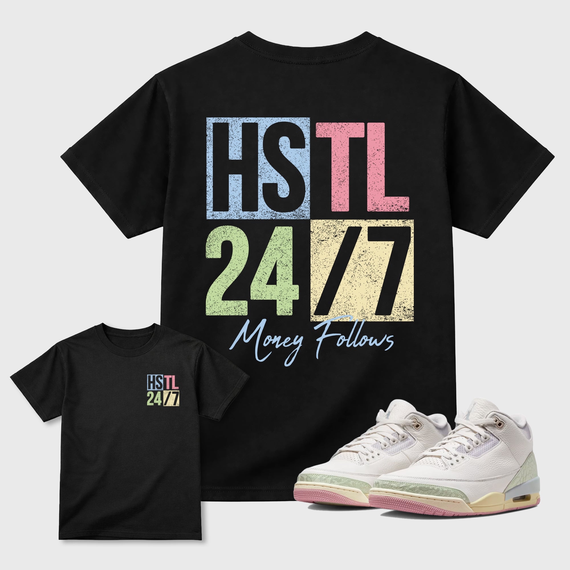 Hustle 247 Sneaker Tees - Air Jordan 3 Jade Aura