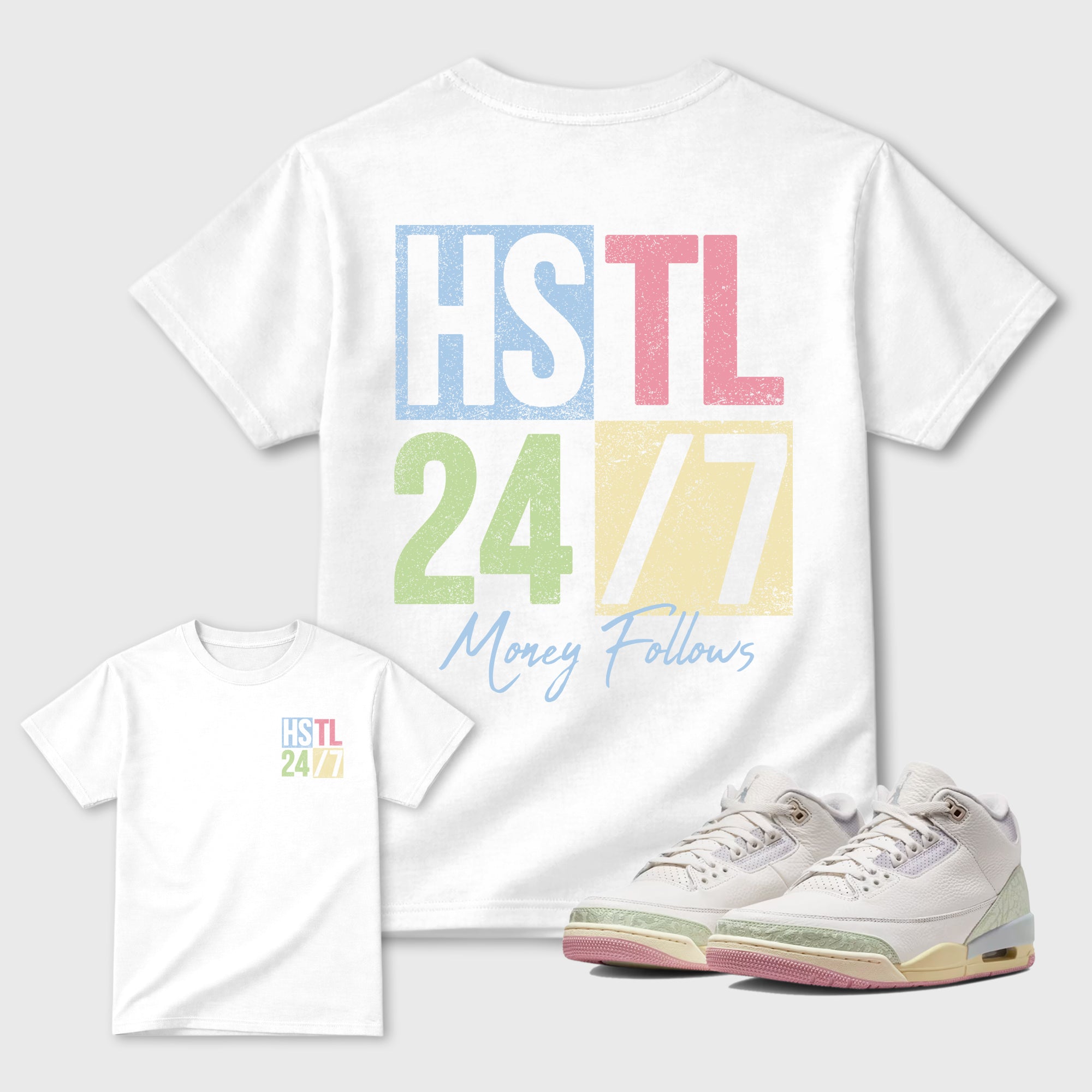 Hustle 247 Sneaker Tees - Air Jordan 3 Jade Aura