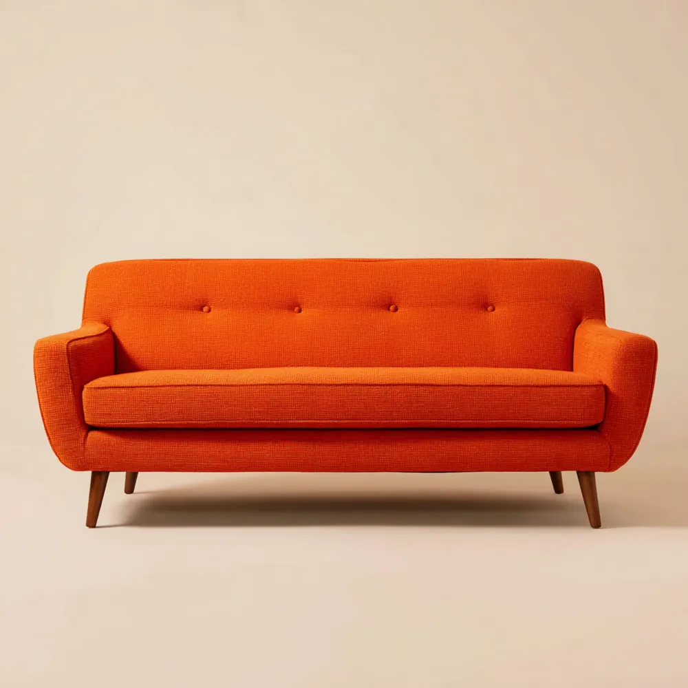 2-Sitzer-Sofa Stoff 150x80x85 cm - Orange - Modernes Design