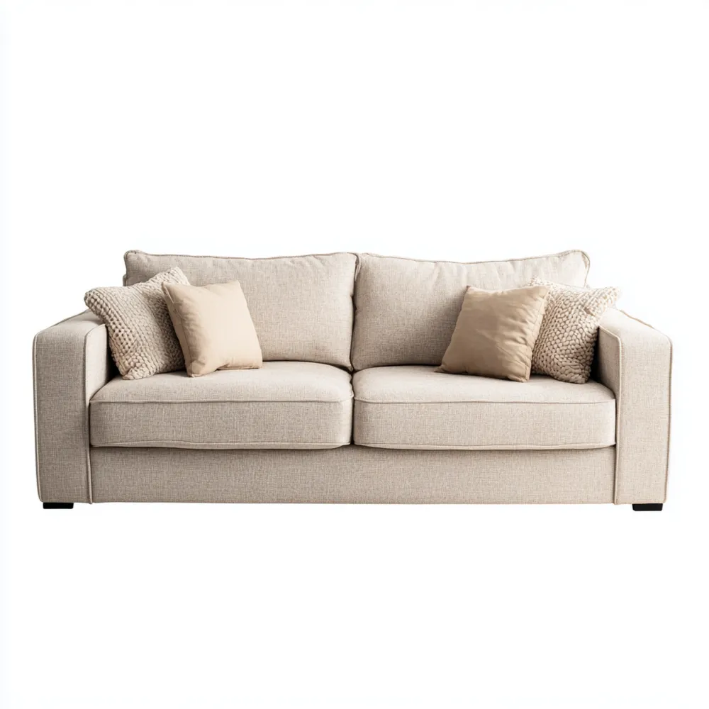 2-Sitzer-Sofa Stoff 200x95x85 cm – Beige – Moderner Stil