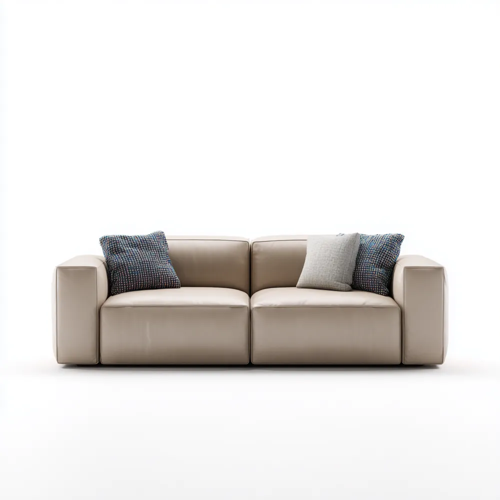 2-Sitzer-Sofa Leder 180x85x75 cm - Beige - Modernes Design-Softanivo