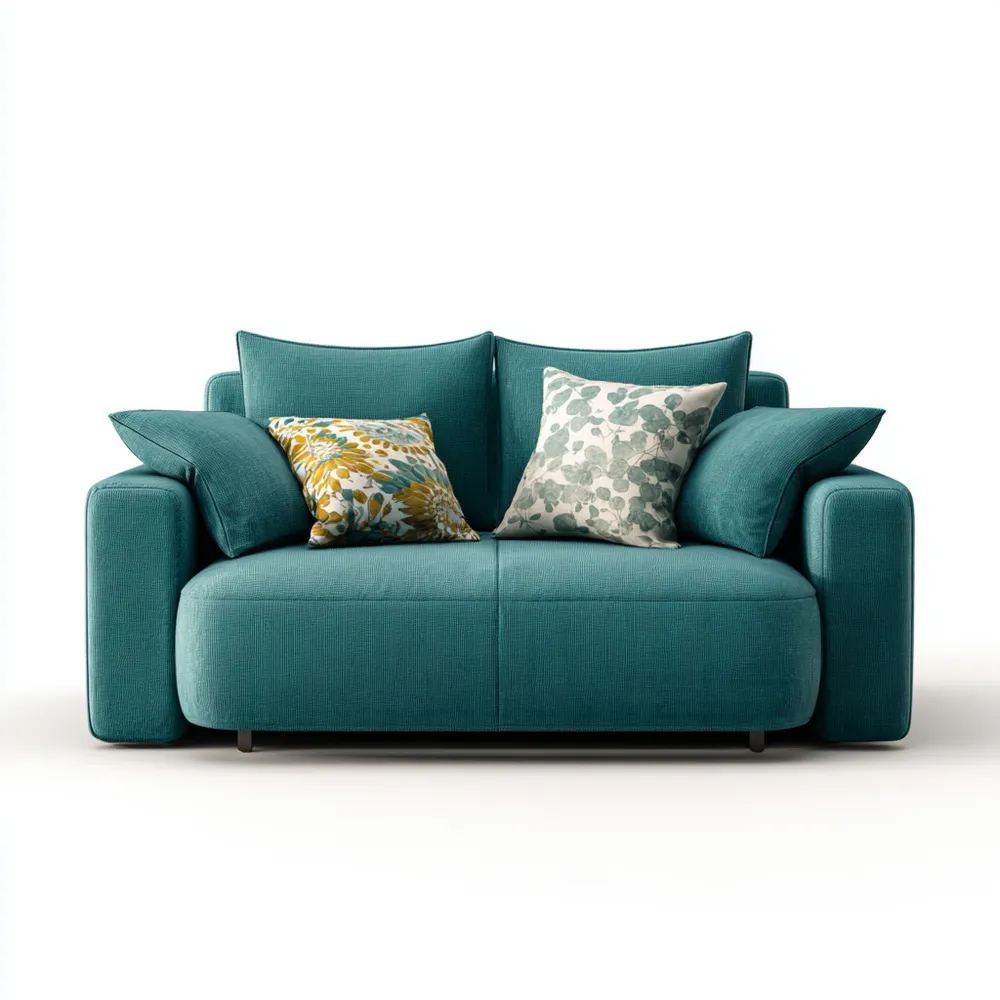 2-Sitzer-Sofa Stoffpolster 150x85x90 cm – Türkis – Modernes Design-Softanivo