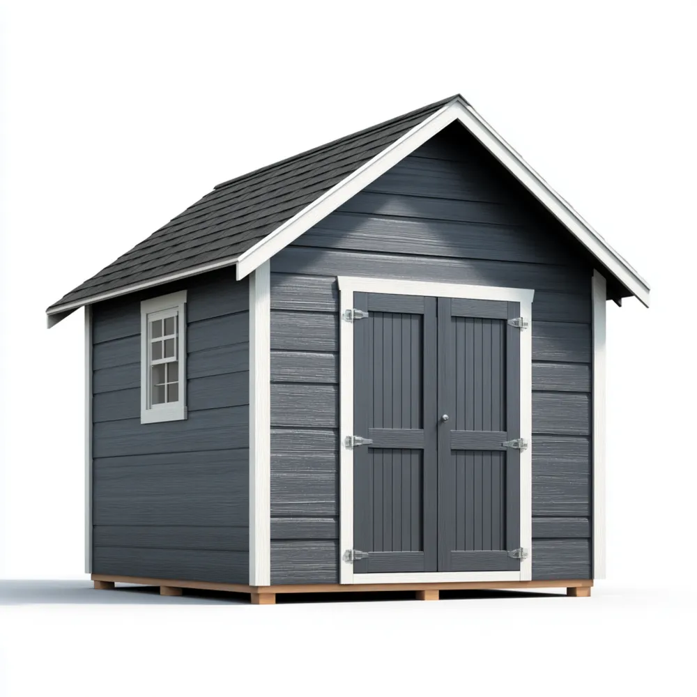Geräteschuppen Holz 250x300x270 cm - Dunkelgrau - Klassisches Design-Softanivo