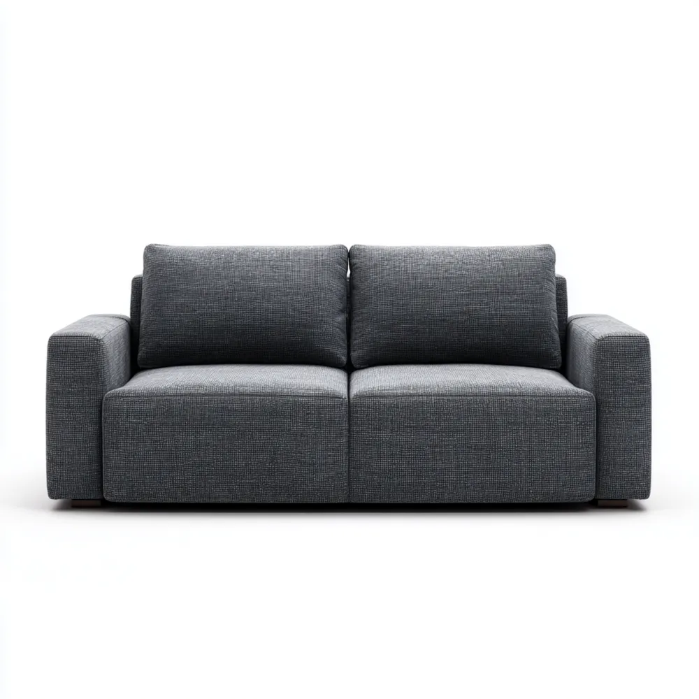 Canapé 2 places 200x95x90 cm - Gris Foncé - Design Contemporain