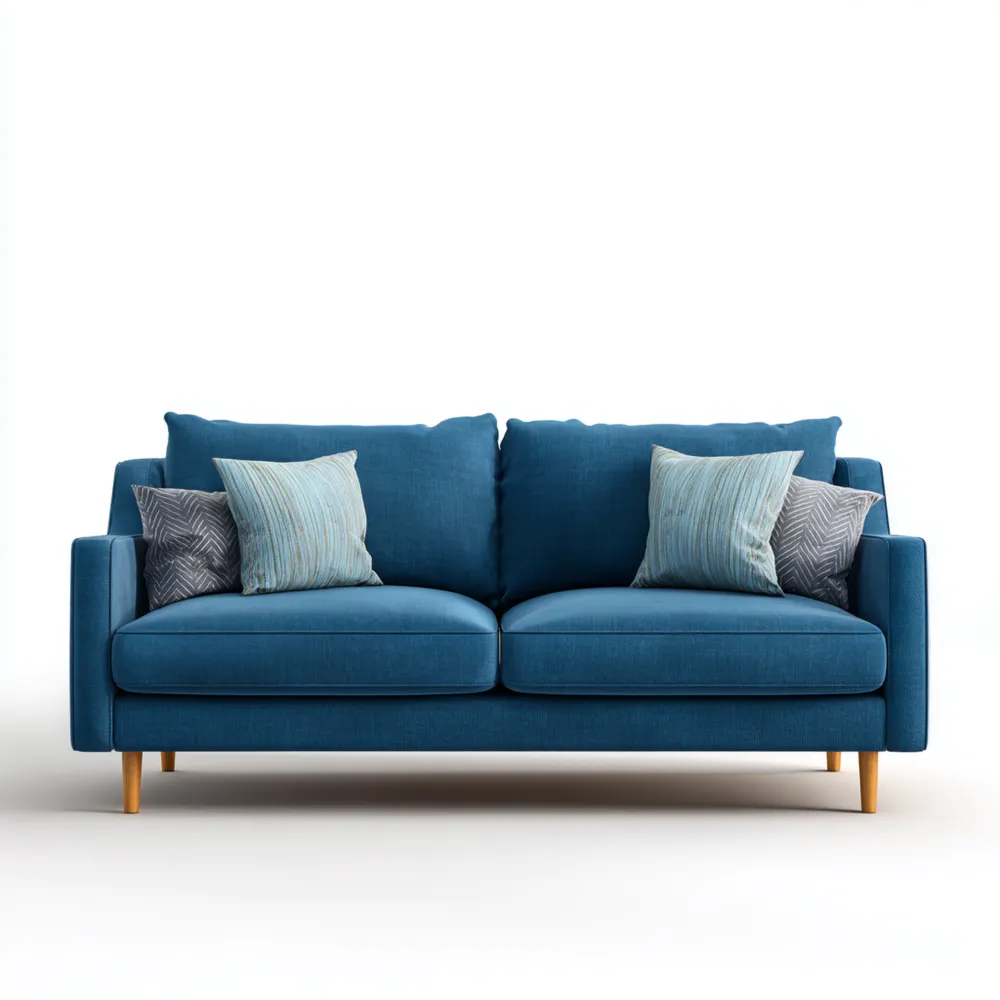 2-Sitzer-Sofa Stoff 150x90x85 cm – Blau – Skandinavisches Design-Stoneivano