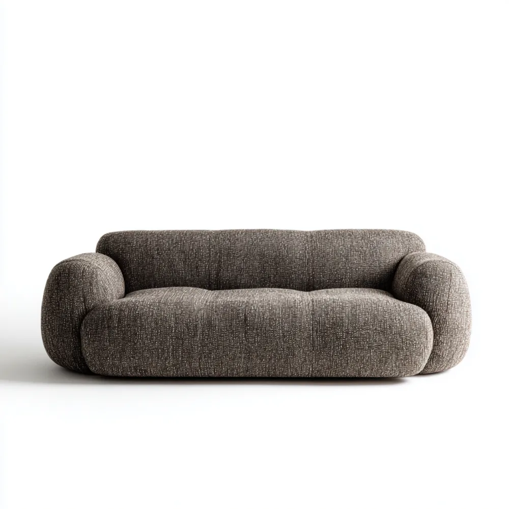 2-Sitzer-Sofa Stoff Gepolstert 180x85x75 cm – Dunkelgrau – Modernes Design-Stoneivano