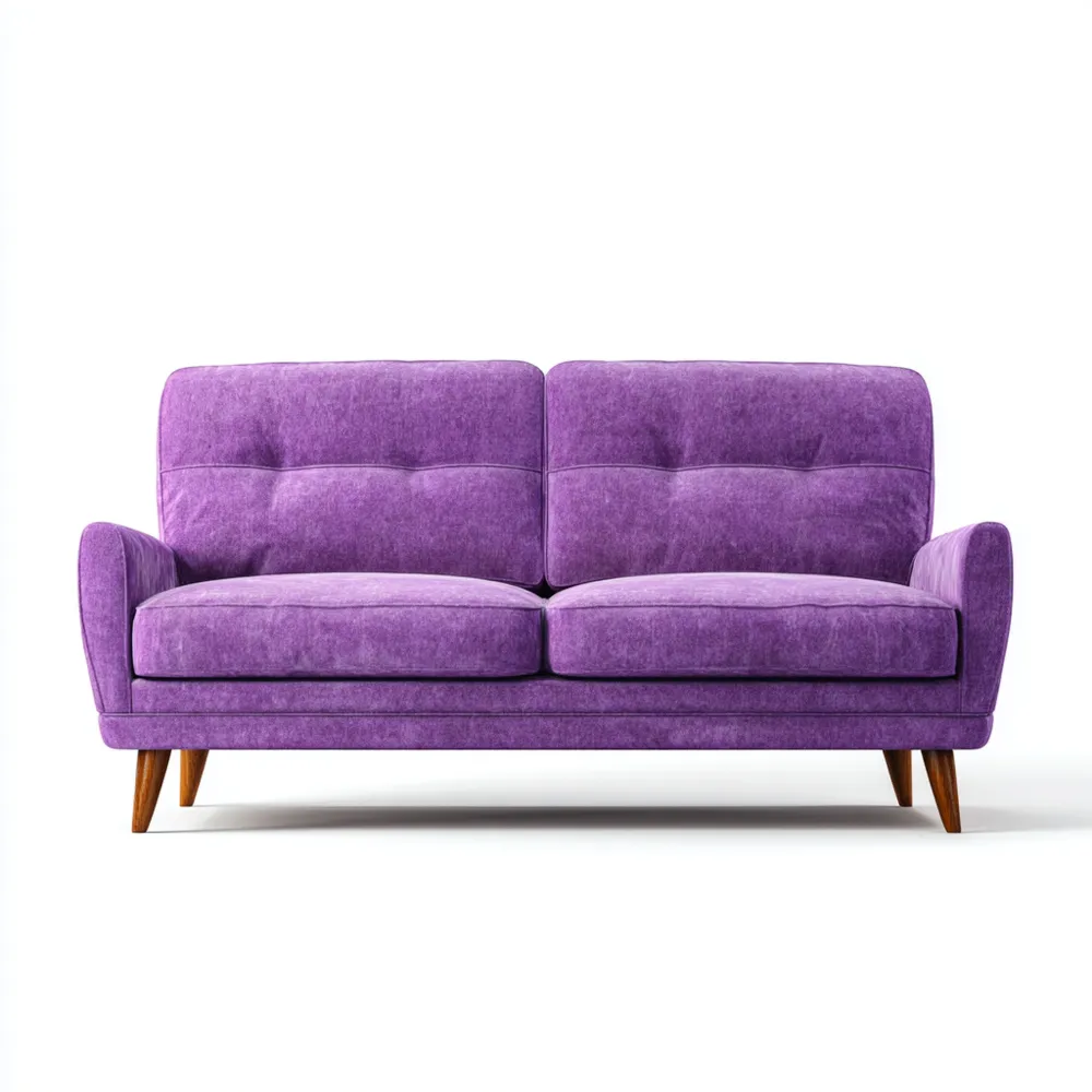 2-Sitzer-Sofa Stoff 150x80x85 cm – Lila – Skandinavisches Design-Stoneivano