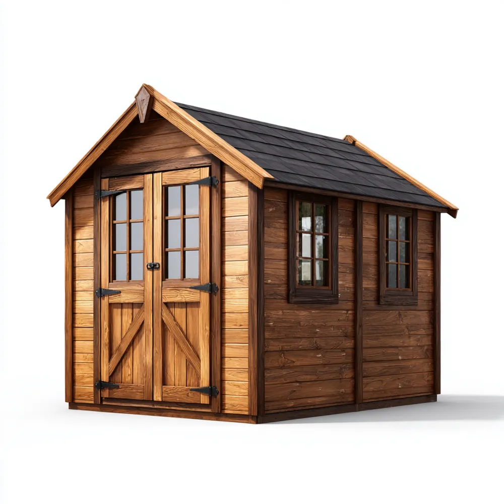 Holz-Geräteschuppen 250x300x220 cm - Braun - Rustikales Design-Stoneivano