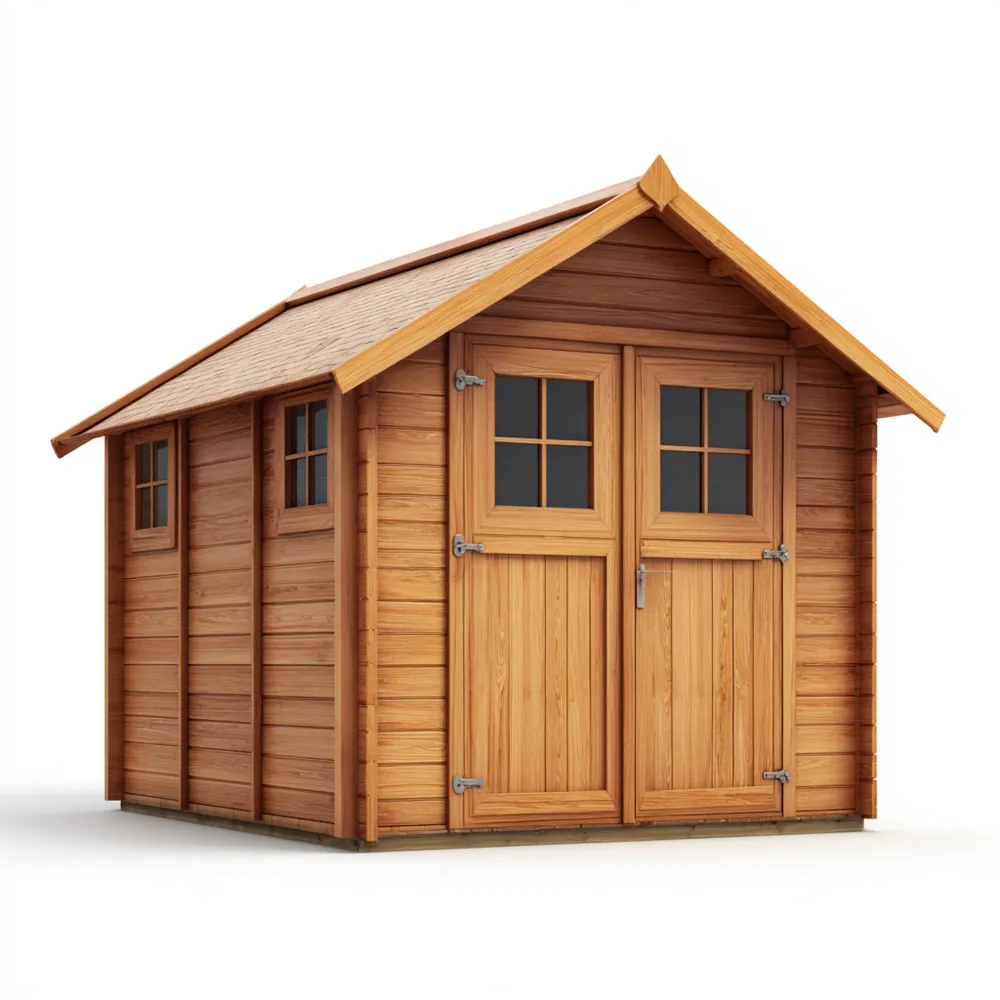 Holz Geräteschuppen 200x300x250 cm – Naturfarbe – Wetterfest-Stoneivano