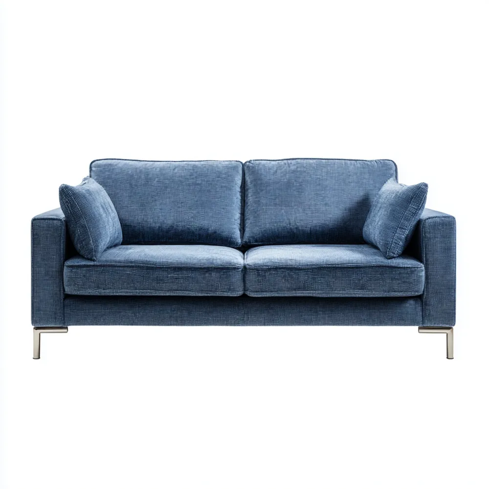 2-Sitzer-Sofa Stoff 150x85x90 cm – Blau – Modernes Design-Easeivor