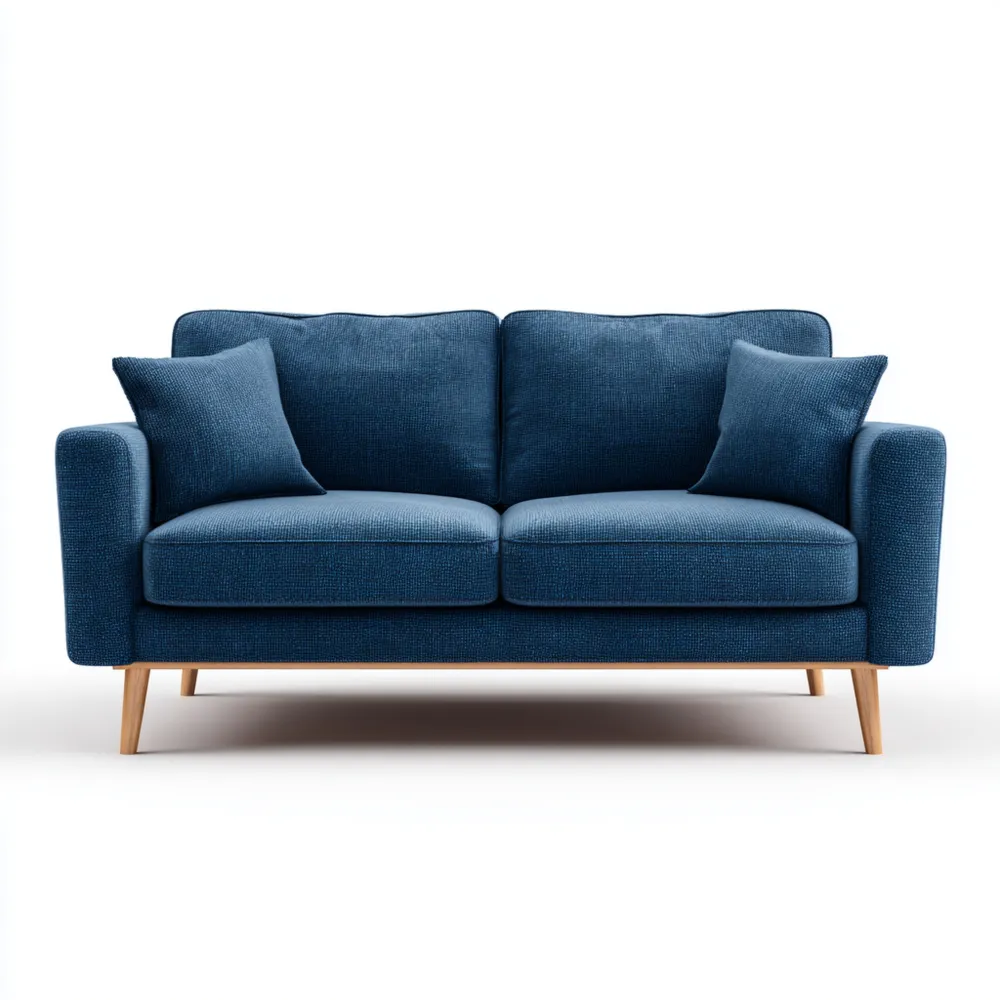 2-Sitzer-Sofa Stoff 145x85x90 cm – Blau – Skandinavisches Design-Relaxanero