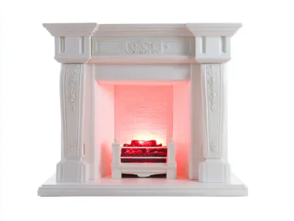 Cheminée électrique décorative 110x30x100 cm - blanc - style classique pour intérieur-Oakmyly