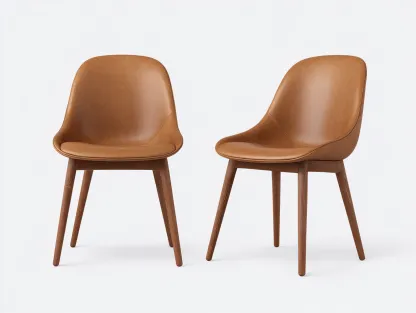 Chaise de salle à manger en cuir synthétique 56x55x84 cm - camel - design contemporain pour intérieur-Dengetbase