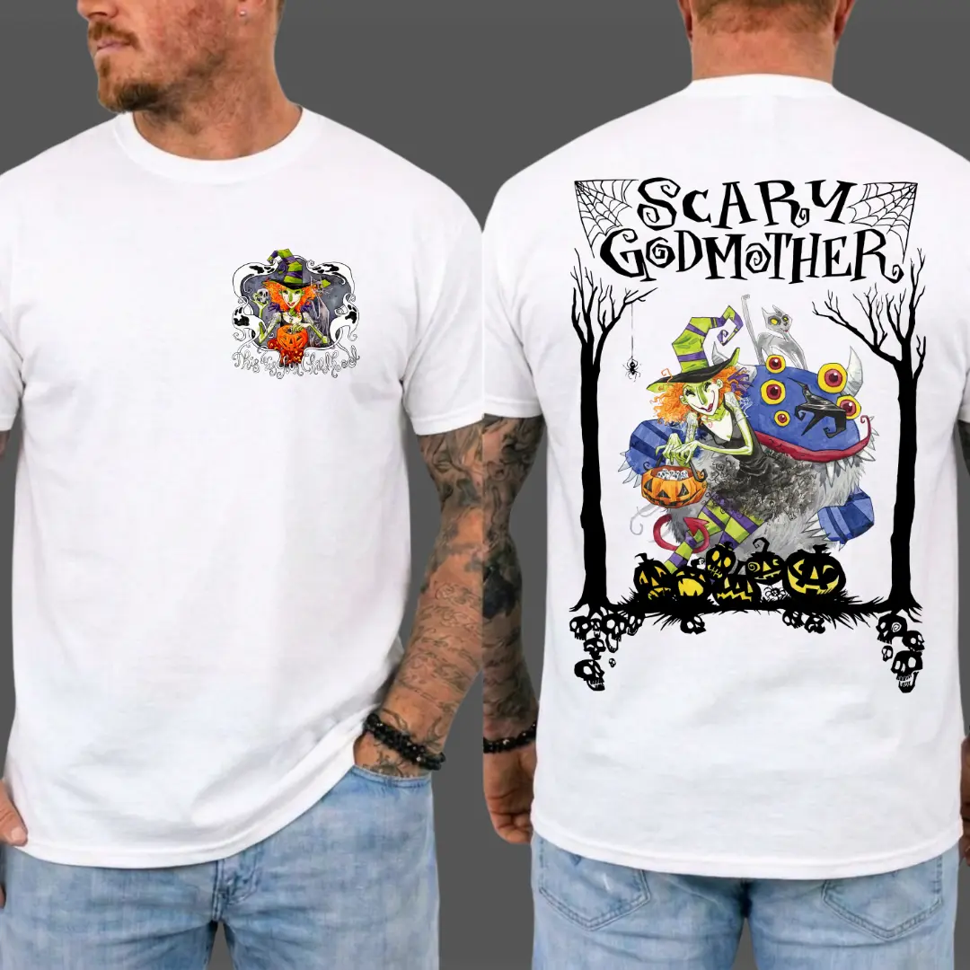 Scary Godmother Shirt, Old Movie Halloween Shirt, Movie Halloween Shirt, Halloween Shirts, Horror Shirt, Gift for Men and Women, MADE IN USA