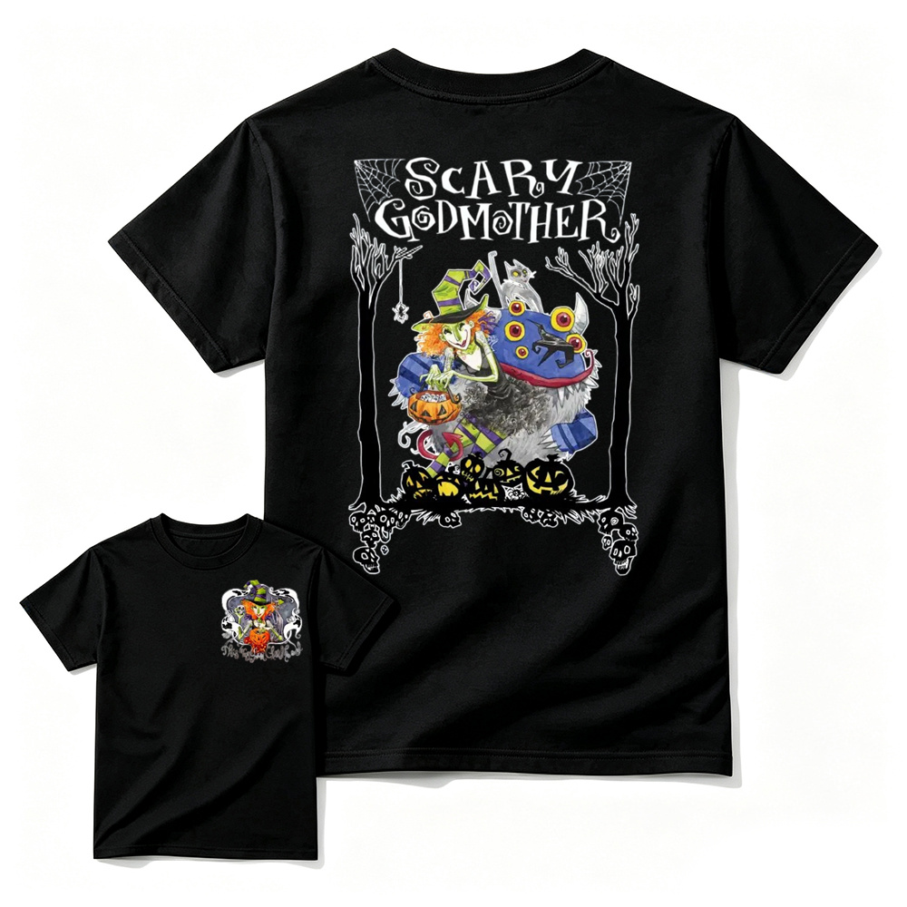 Scary Godmother Shirt, Old Movie Halloween Shirt, Movie Halloween Shirt, Halloween Shirts, Horror Shirt, Gift for Men and Women, MADE IN USA
