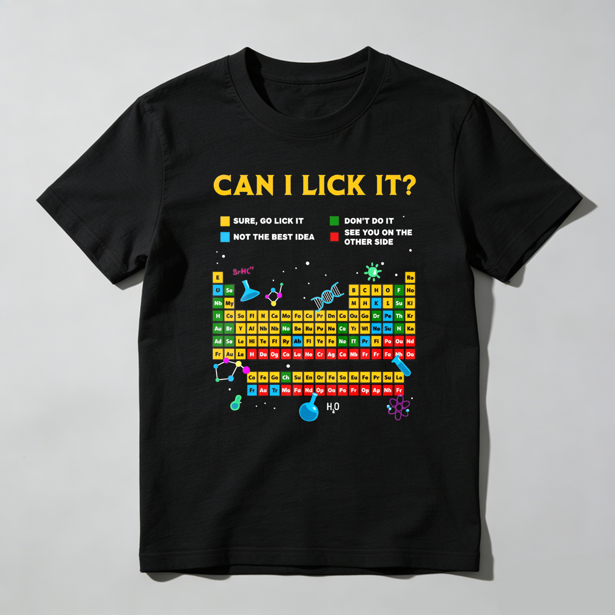  Dorawear™ Can I Lick It Periodic Table DW T-Shirt  